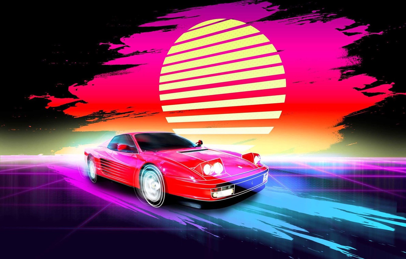 Neon Ferrari Wallpapers