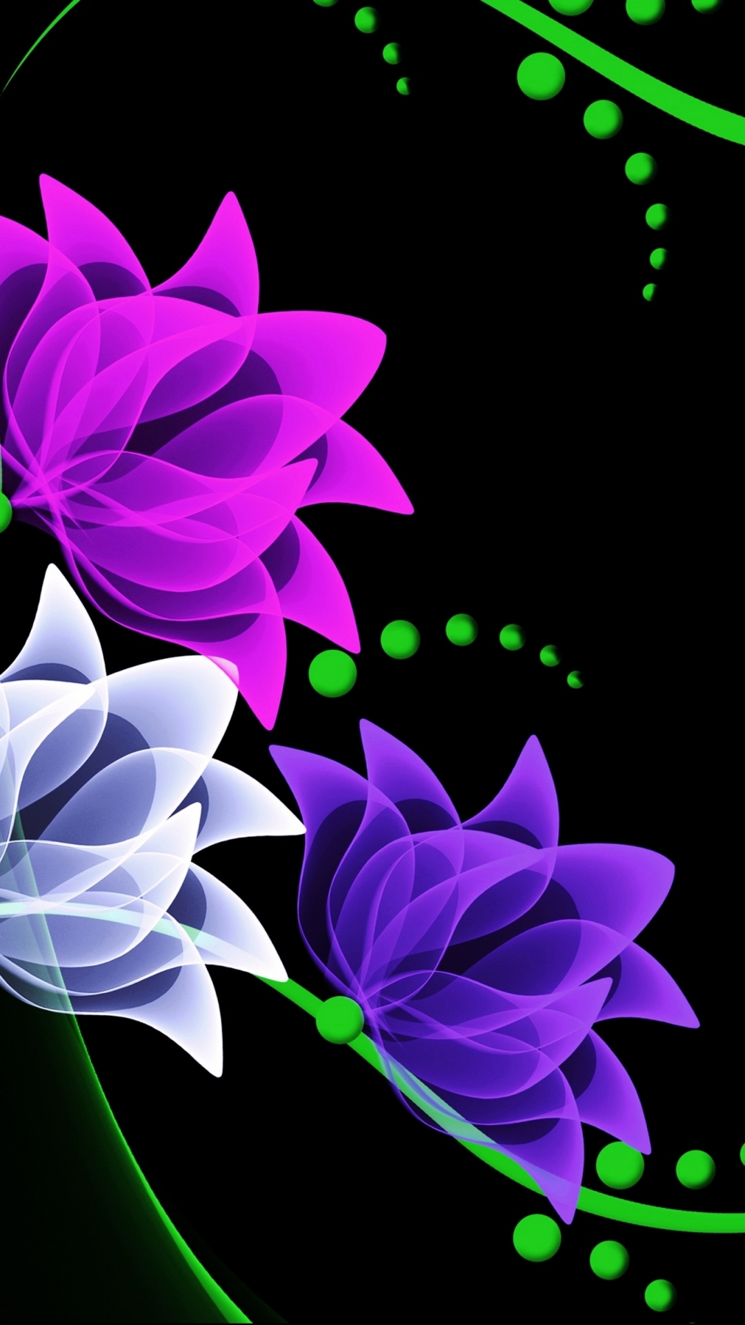 Neon Flowers Wallpapers