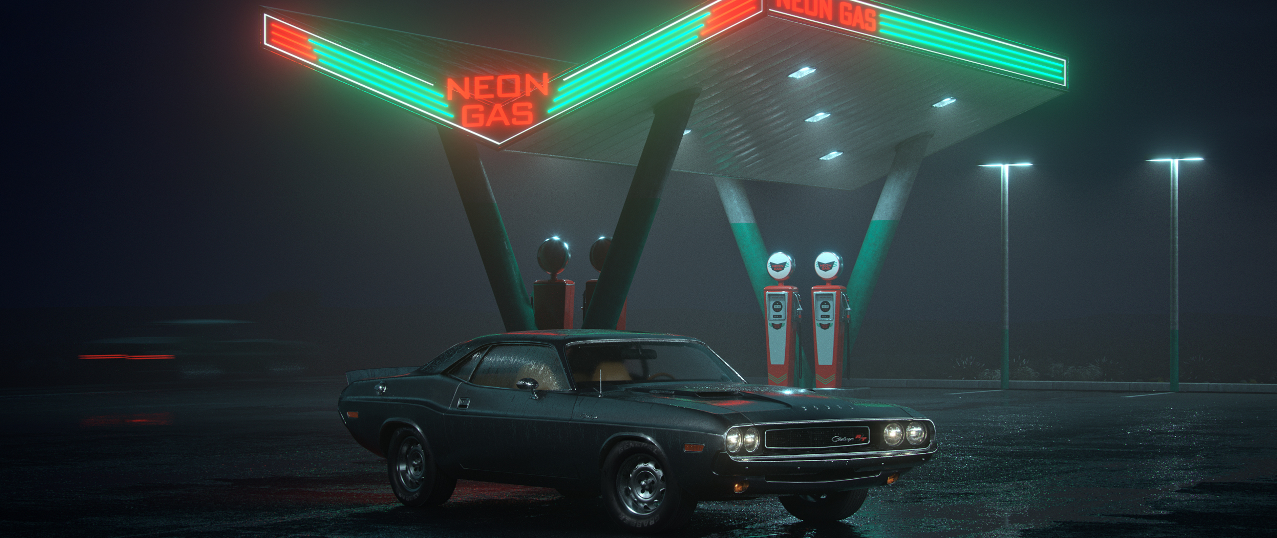 Neon Gas Station Wallpapers