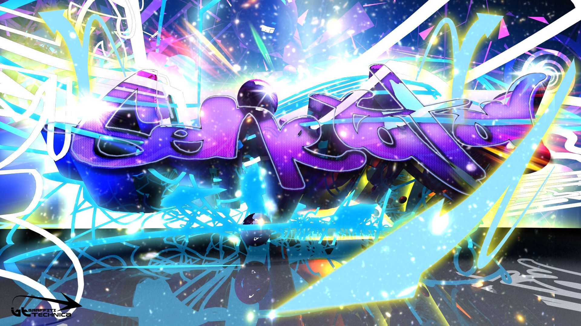 Neon Graffiti Art Wallpapers