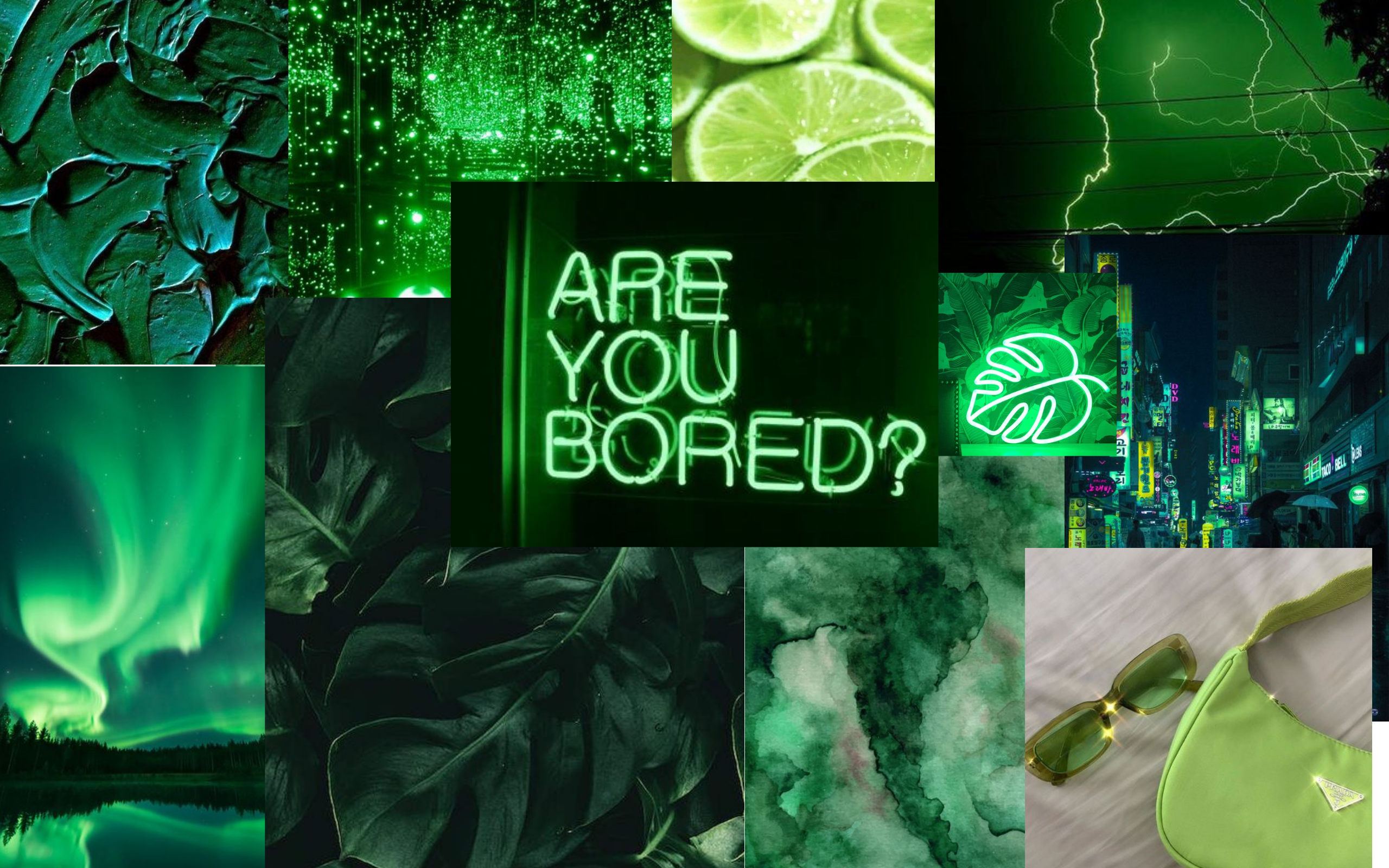 Neon Green Aesthetic Desktop Wallpapers