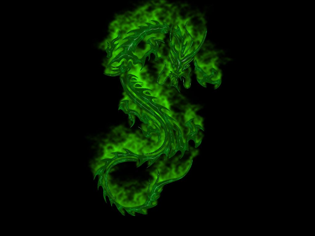 Neon Green Dragon Wallpapers