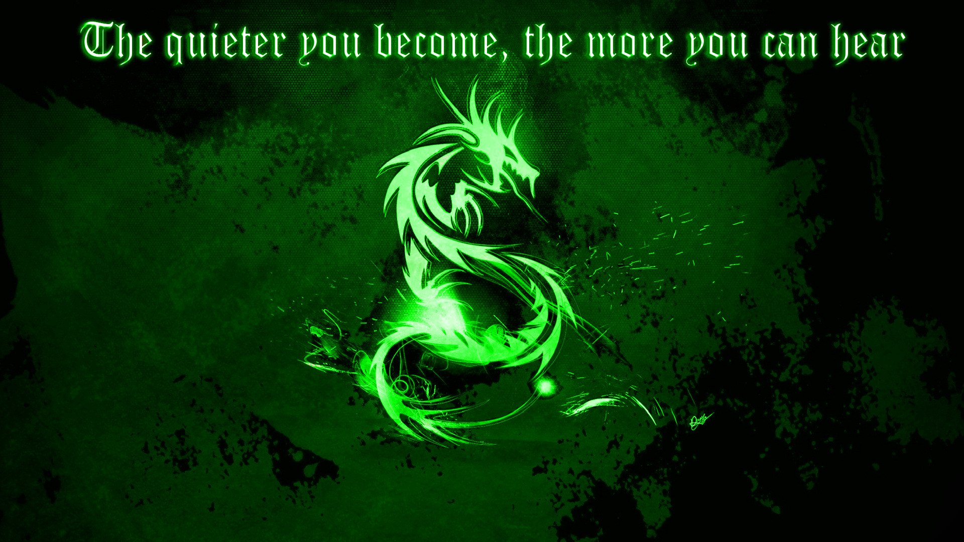 Neon Green Dragon Wallpapers