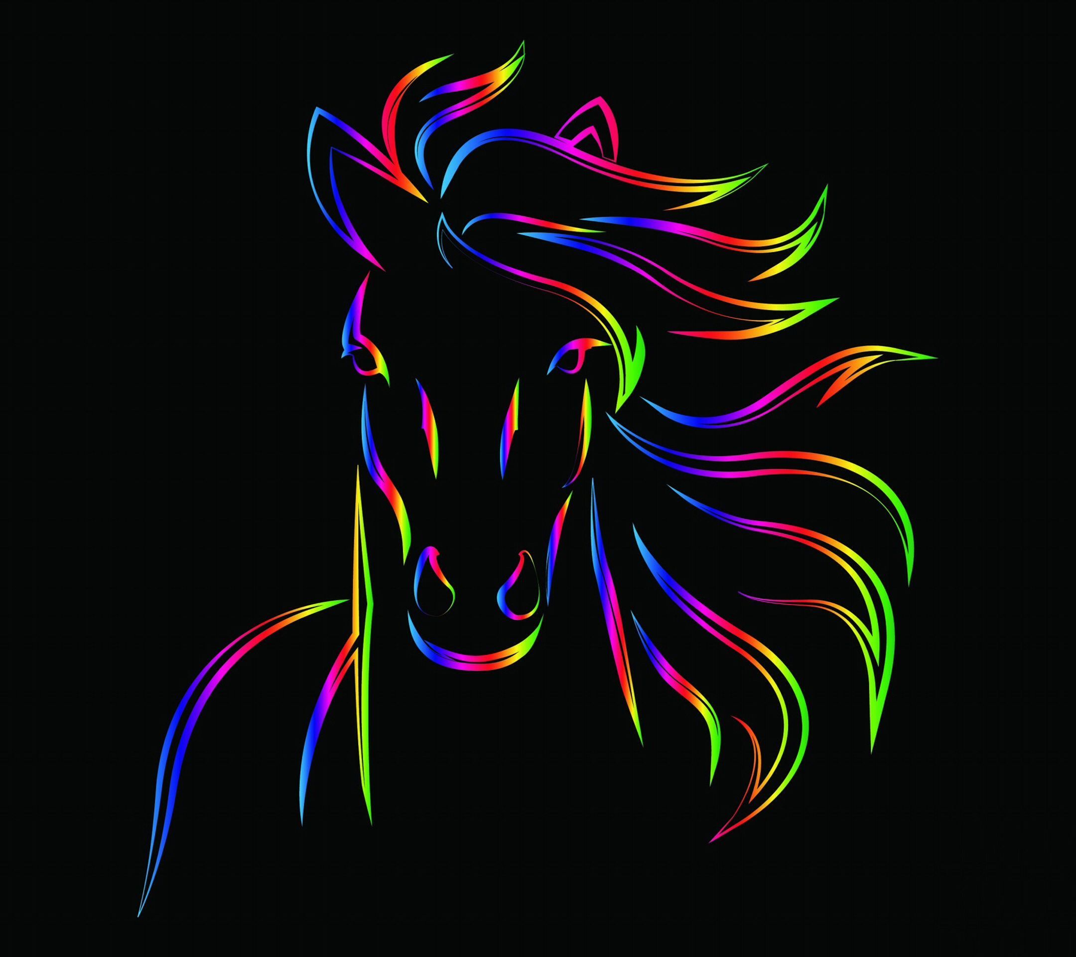 Neon Horses Wallpapers