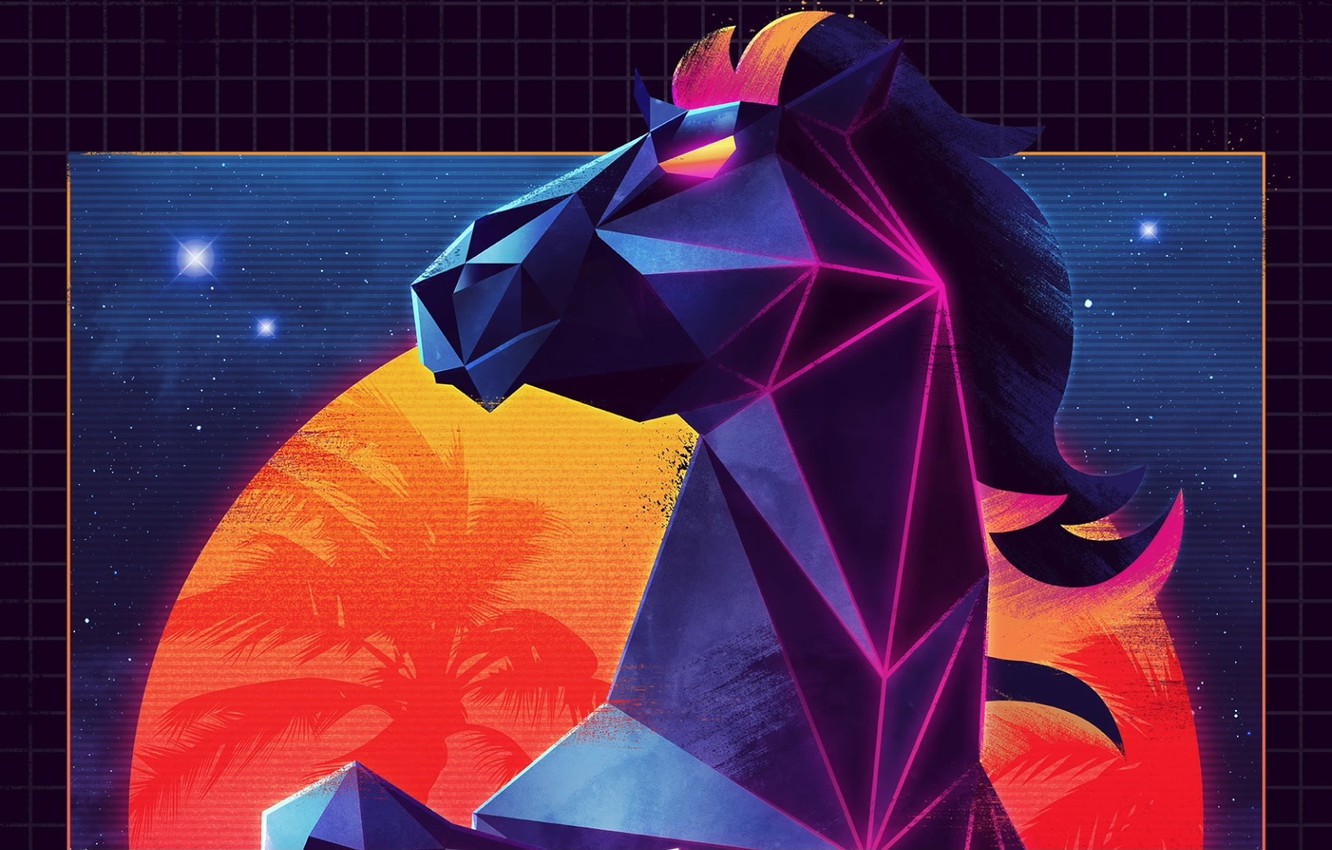 Neon Horses Wallpapers