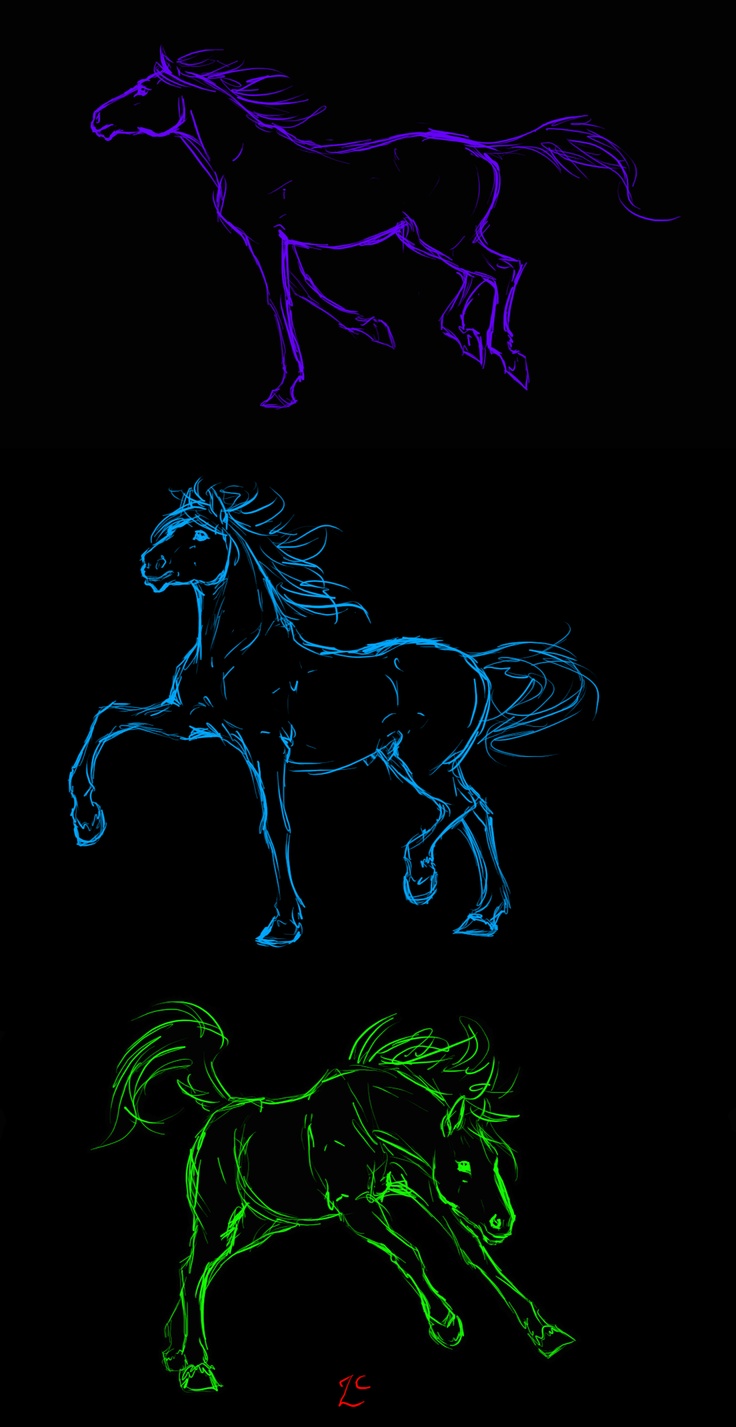 Neon Horses Wallpapers