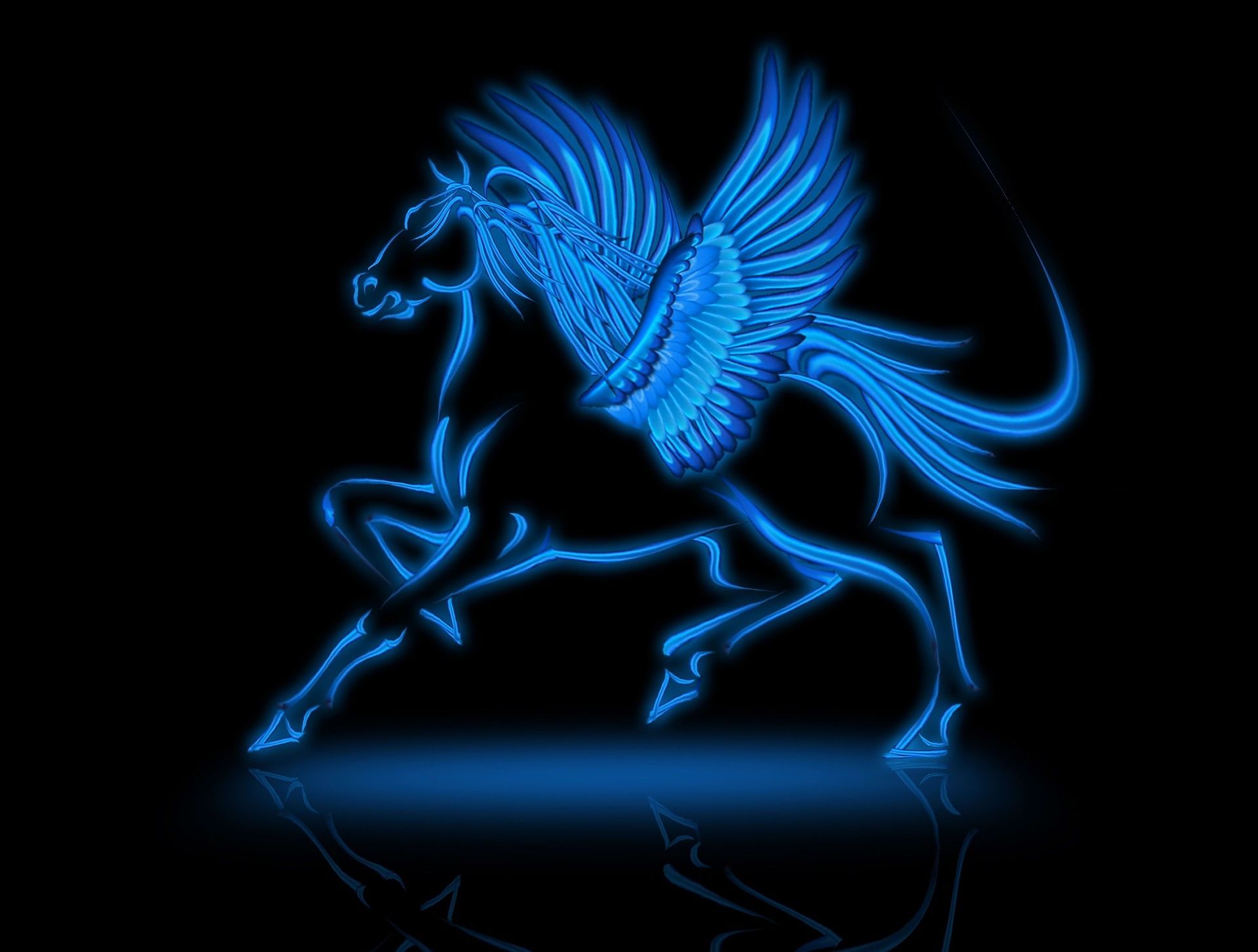 Neon Horses Wallpapers