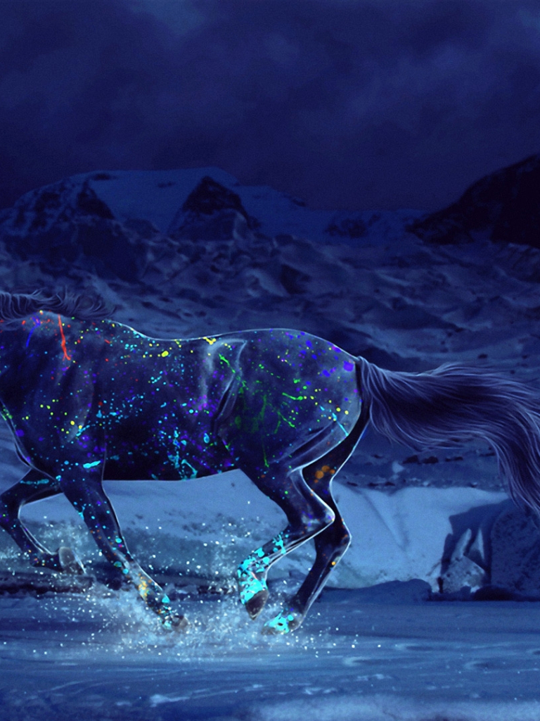 Neon Horses Wallpapers