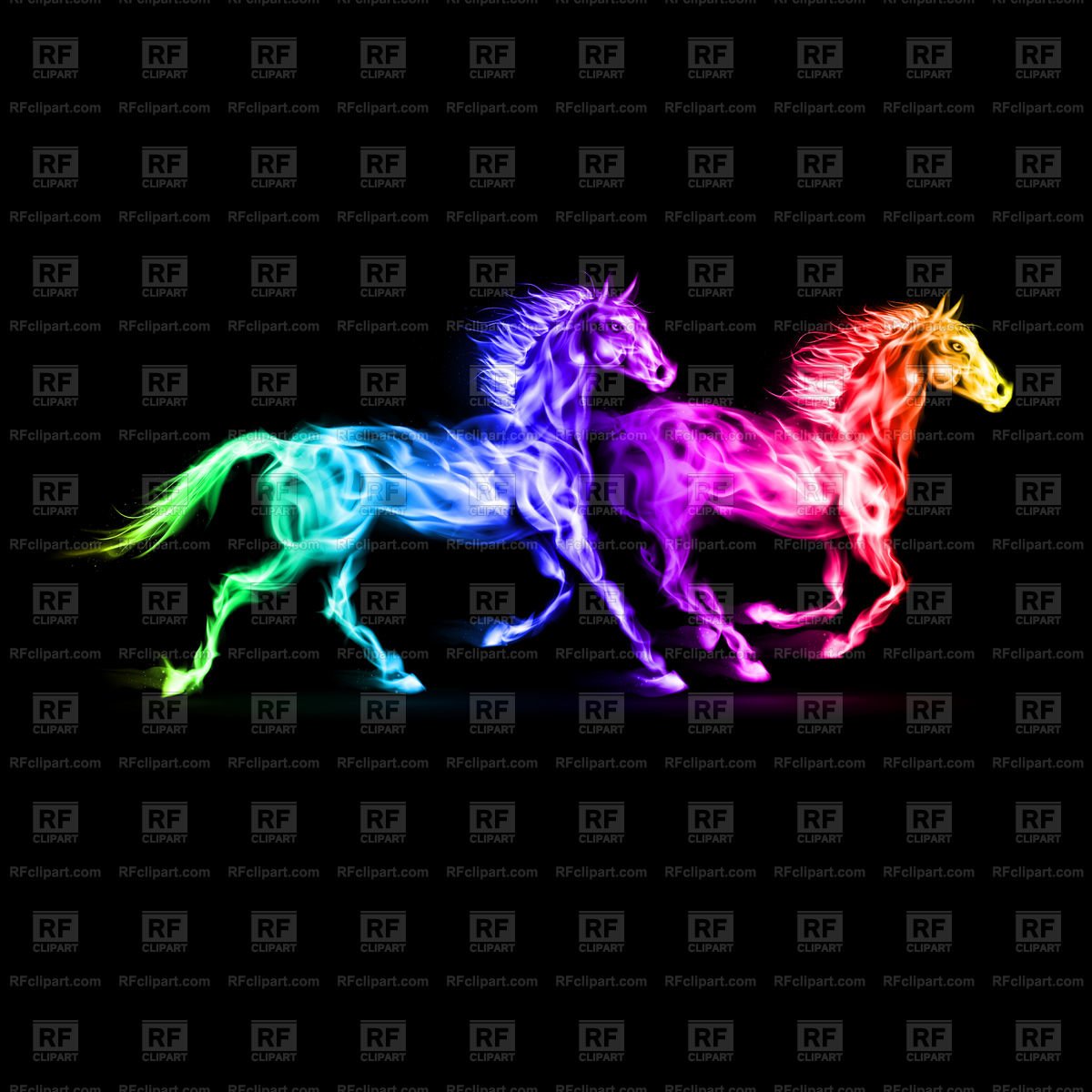 Neon Horses Wallpapers