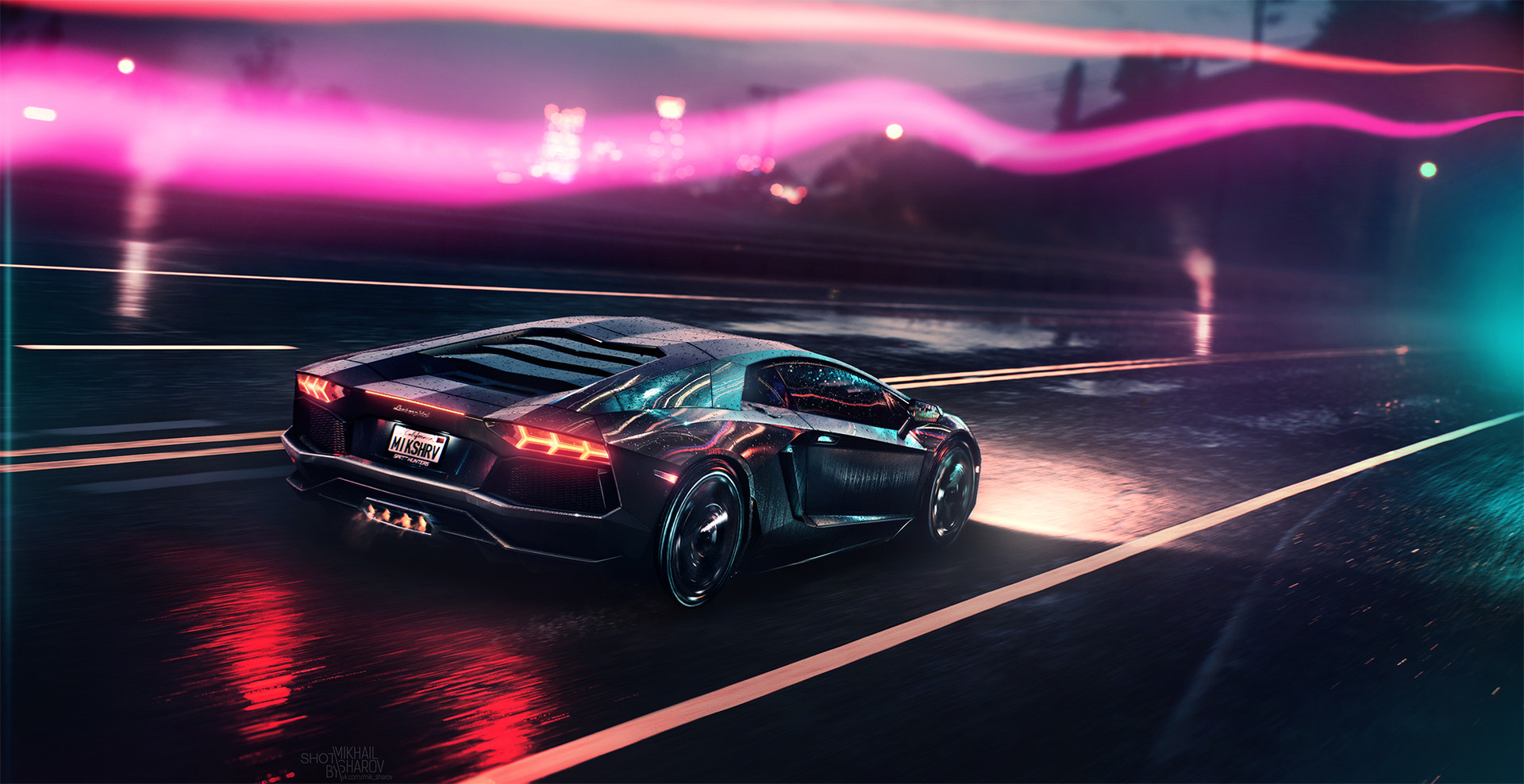 Neon Lambo Wallpapers