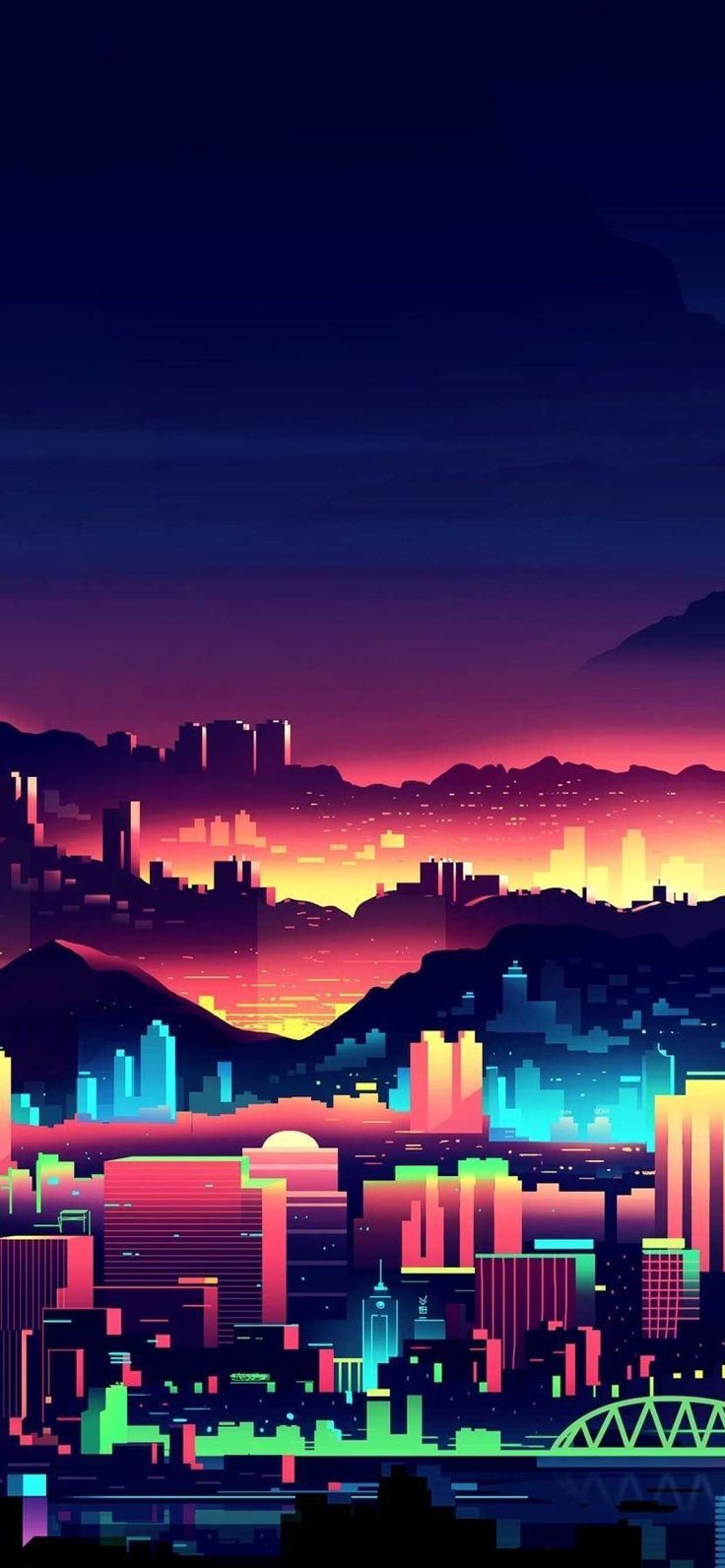 Neon Landscape Wallpapers