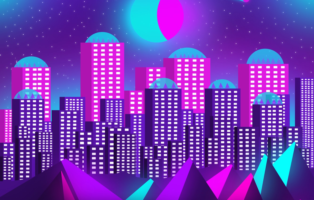 Neon Landscape Wallpapers