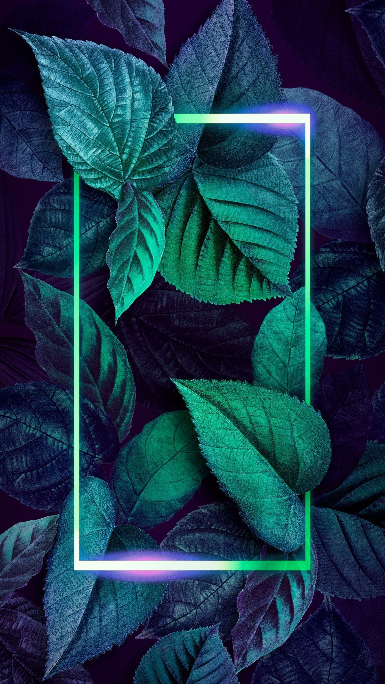 Neon Leaves Wallpapers