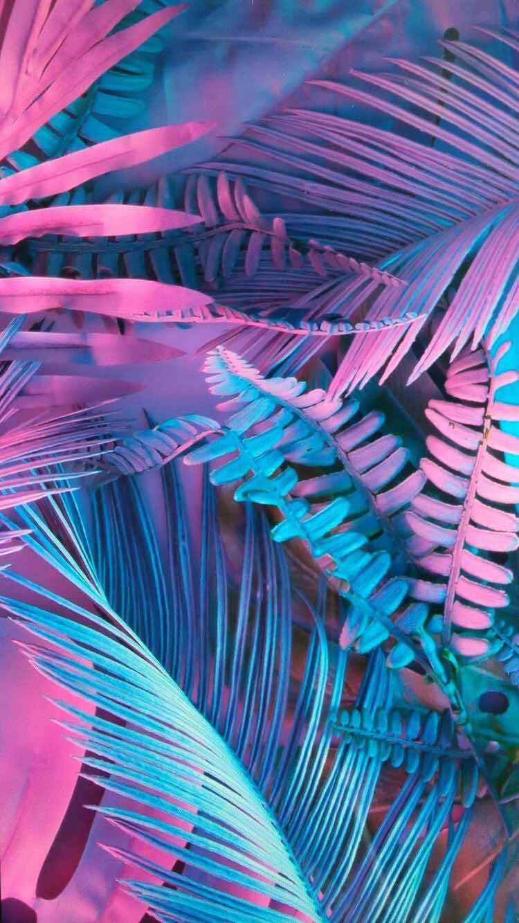 Neon Leaves Wallpapers