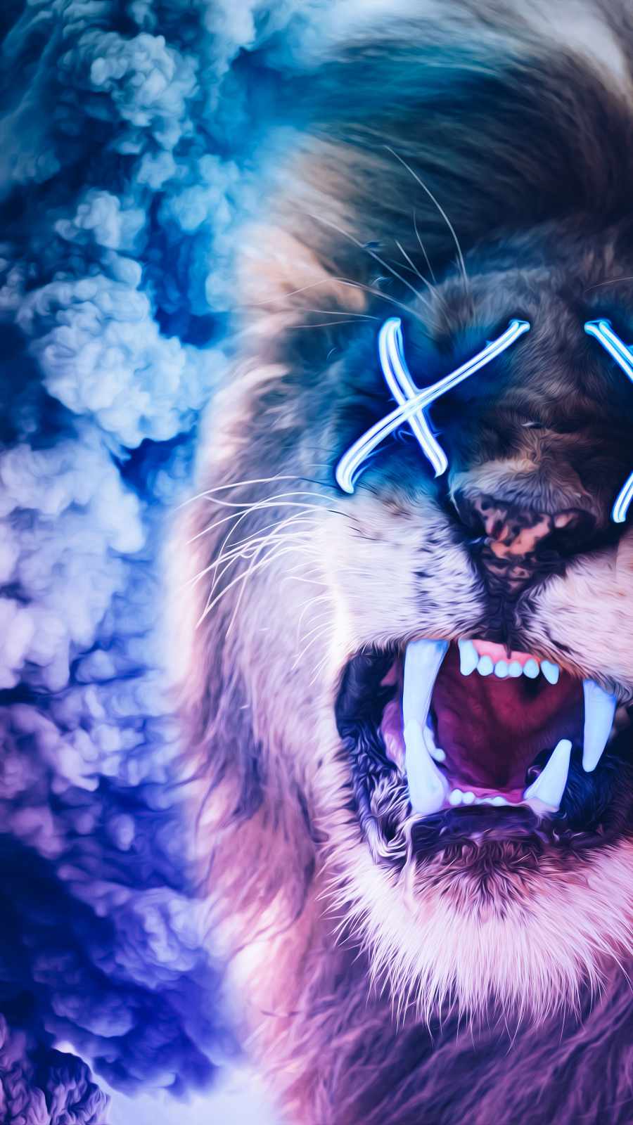 Neon Lion Wallpapers