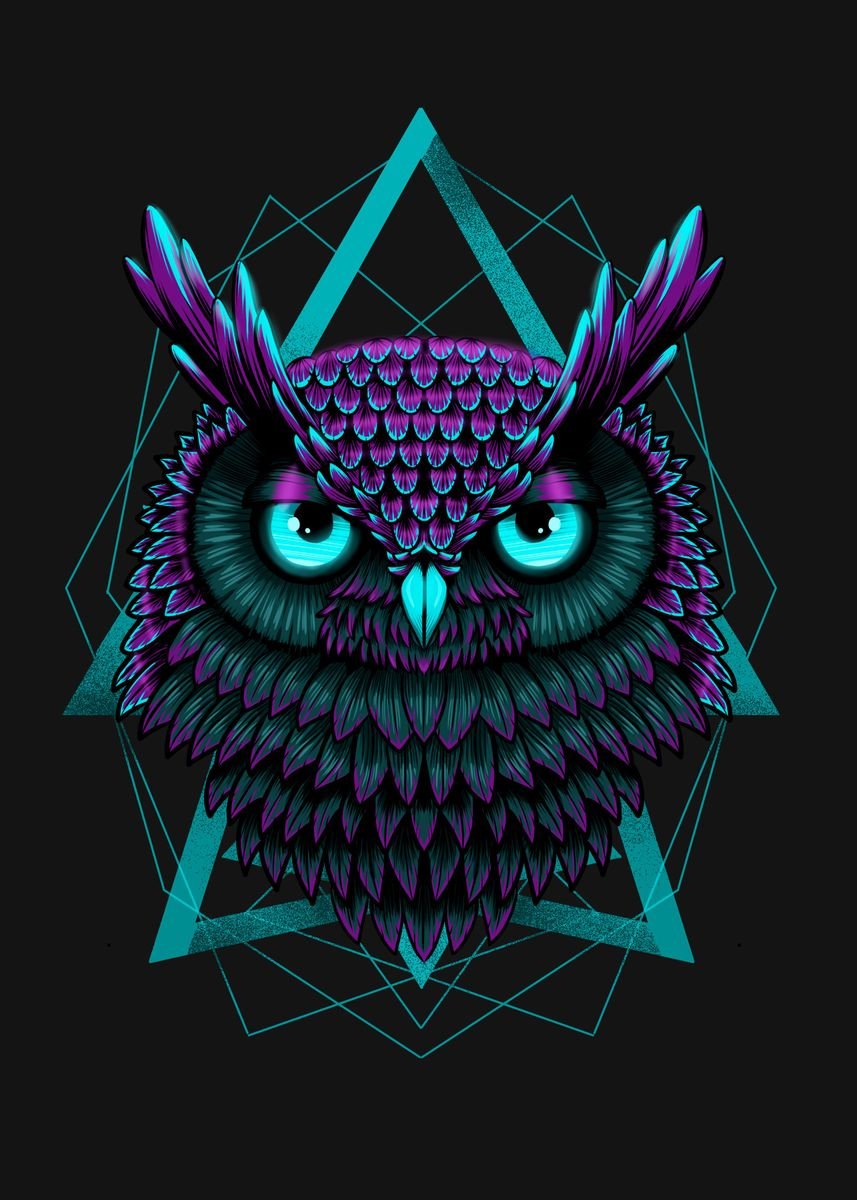 Neon Owl Wallpapers