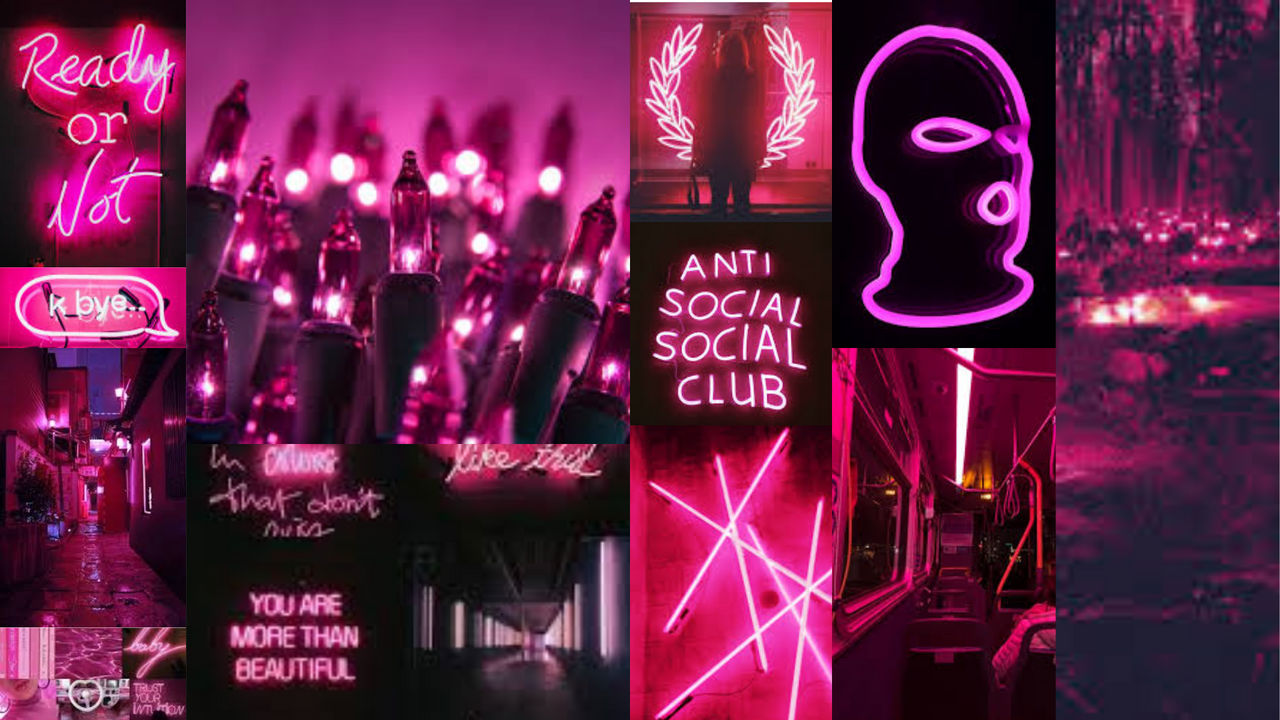 Neon Pink Aesthetic Wallpapers