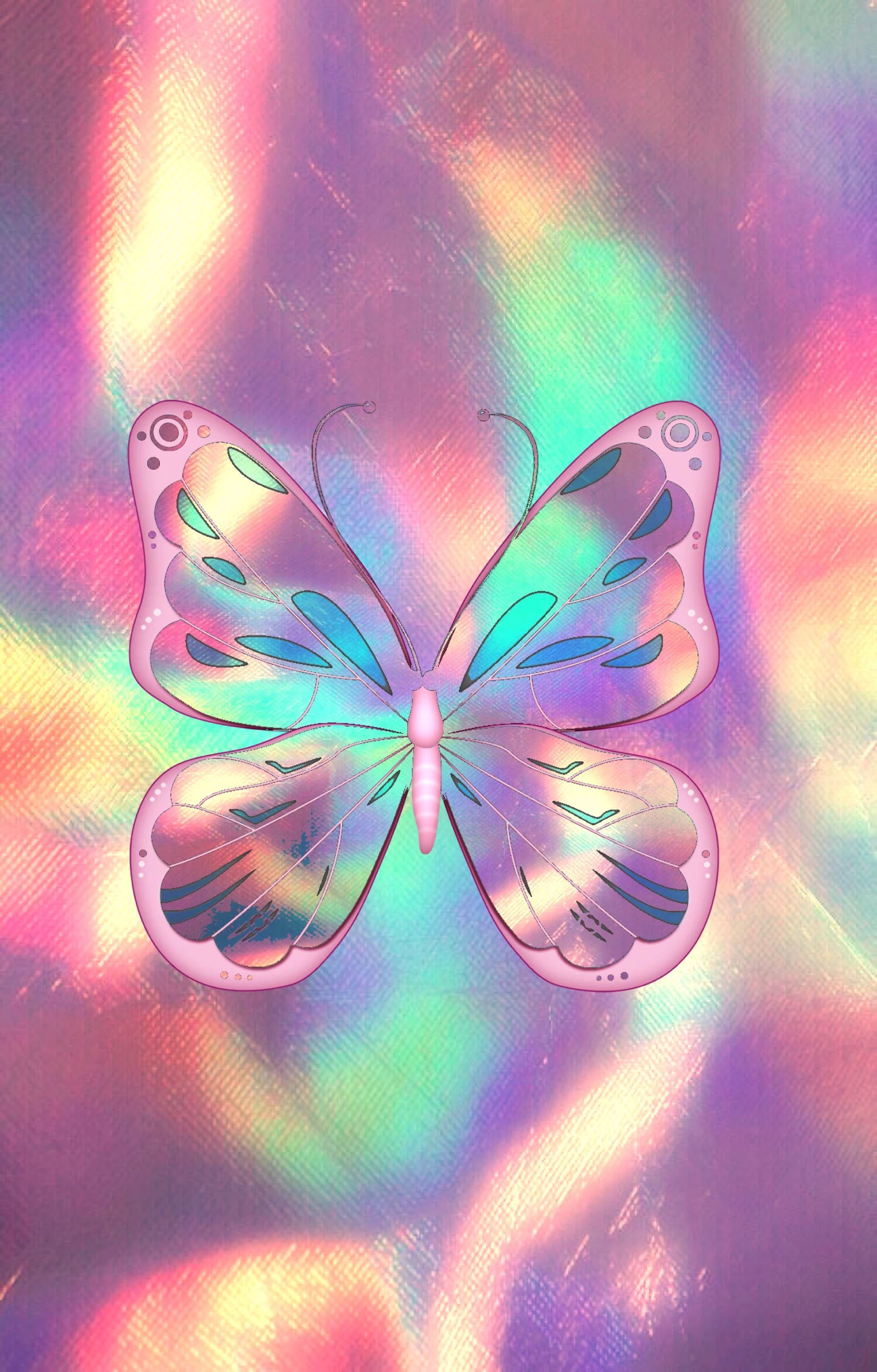 Neon Pink Butterfly Wallpapers