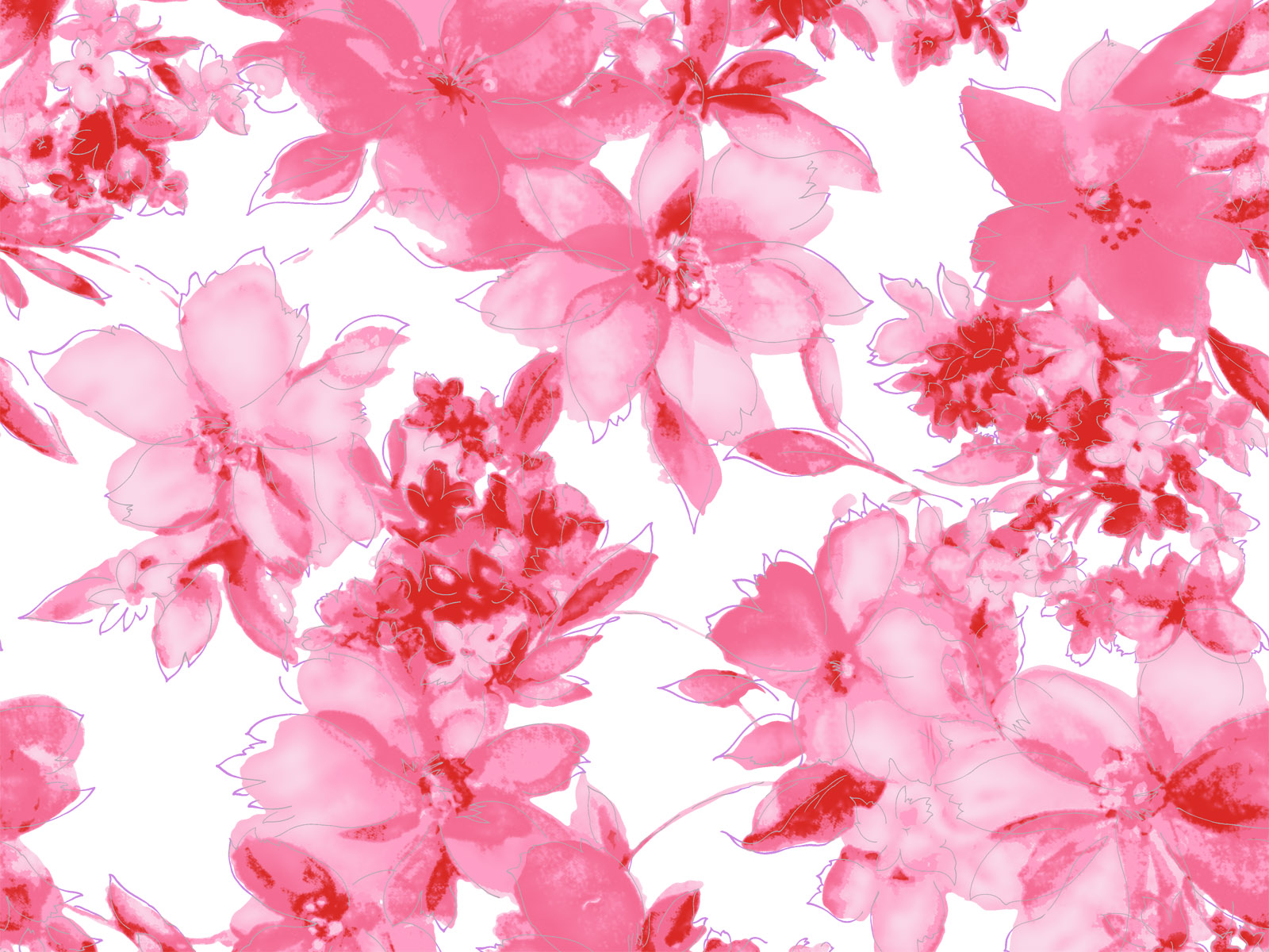 Neon Pink Flower Wallpapers