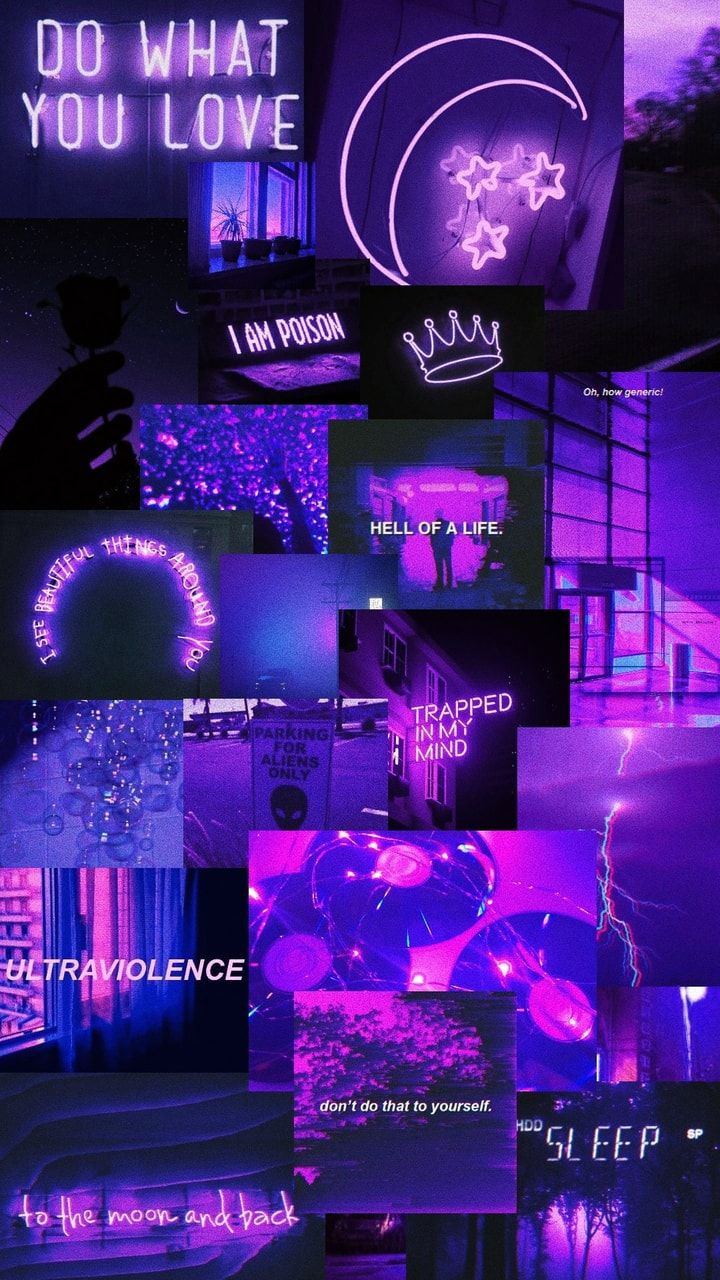 Neon Purple Aesthetic Wallpapers