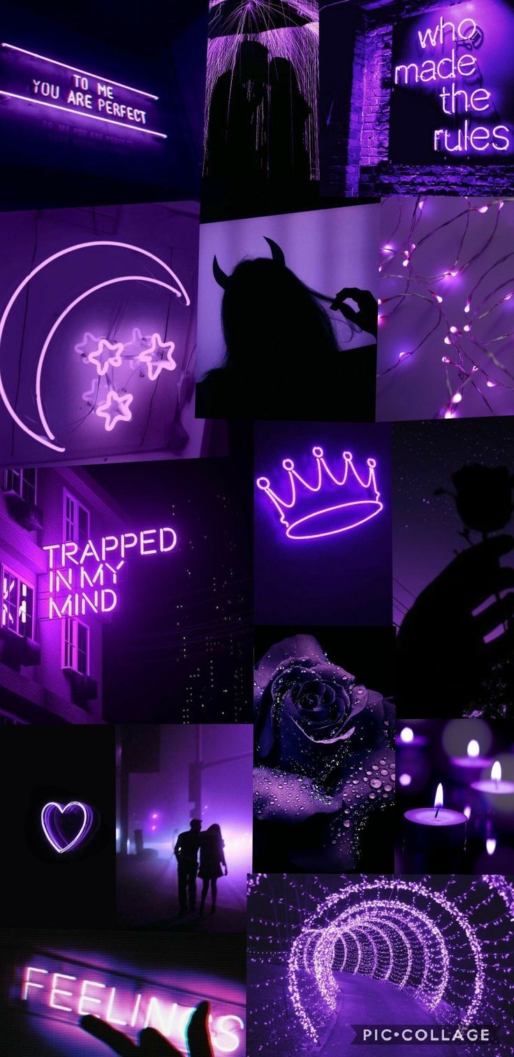 Neon Purple Aesthetic Wallpapers