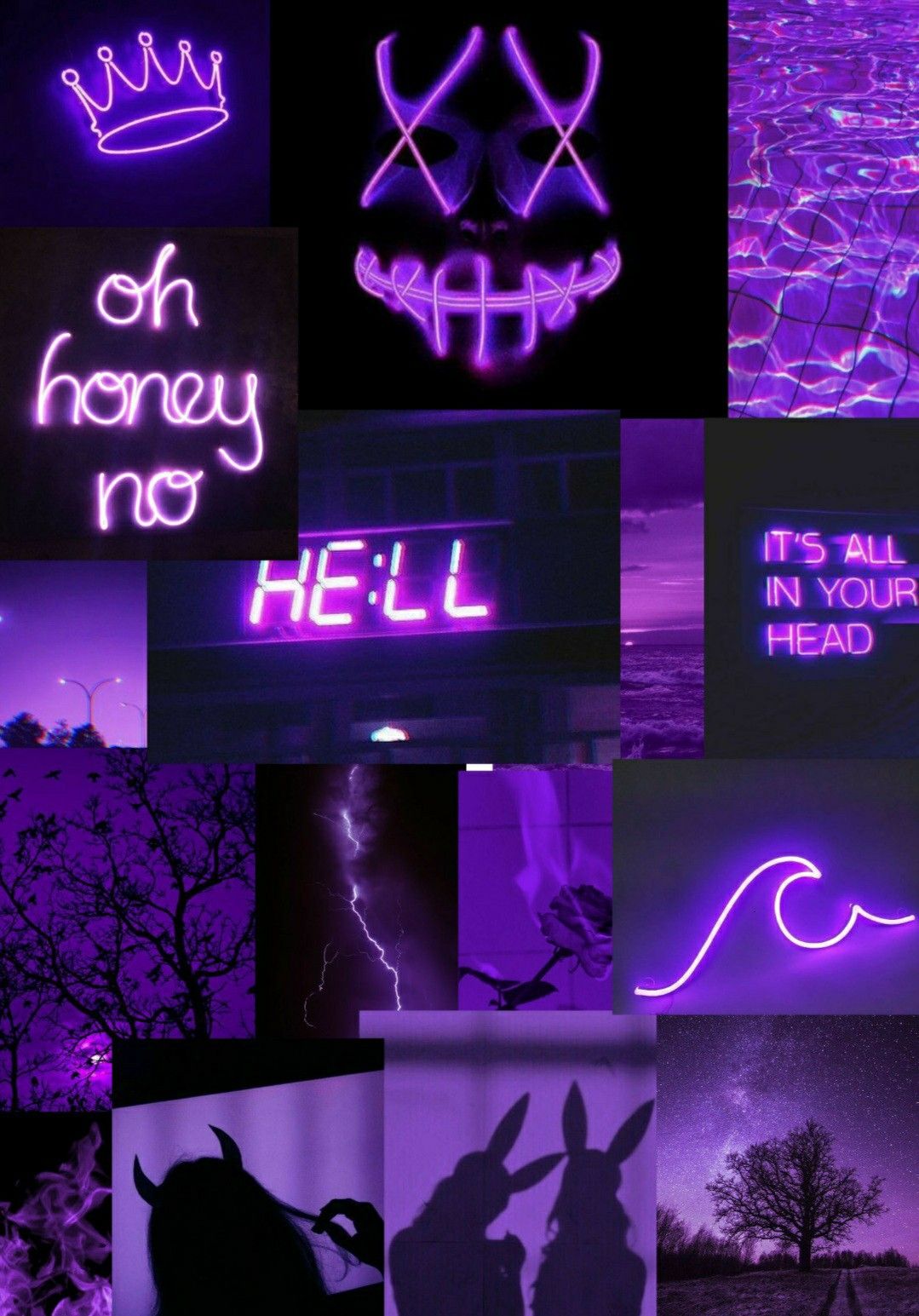 Neon Purple Aesthetic Wallpapers