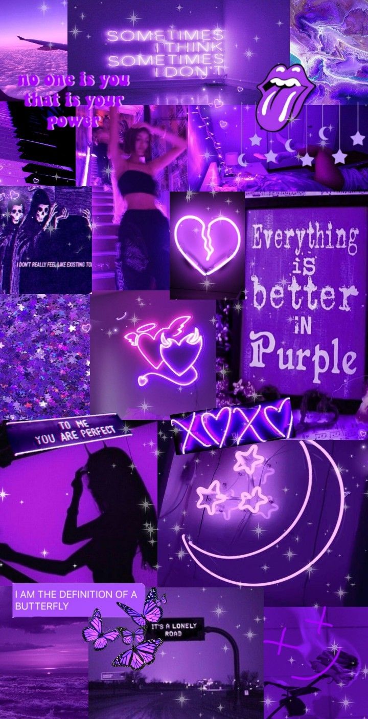 Neon Purple Aesthetic Wallpapers