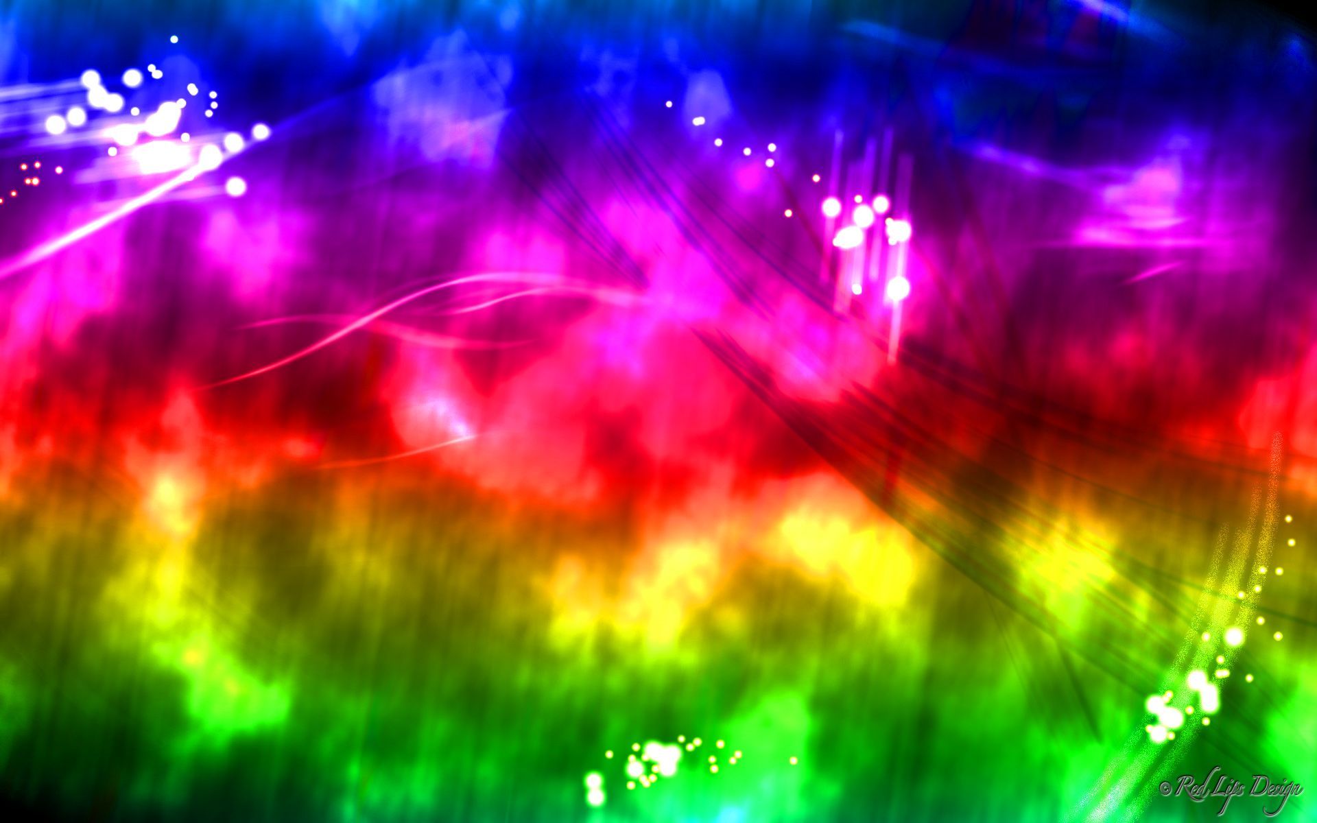 Neon Rainbows Desktop Wallpapers