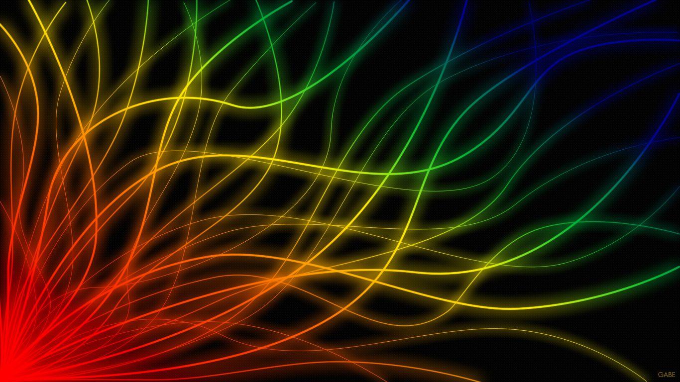 Neon Rainbows Desktop Wallpapers