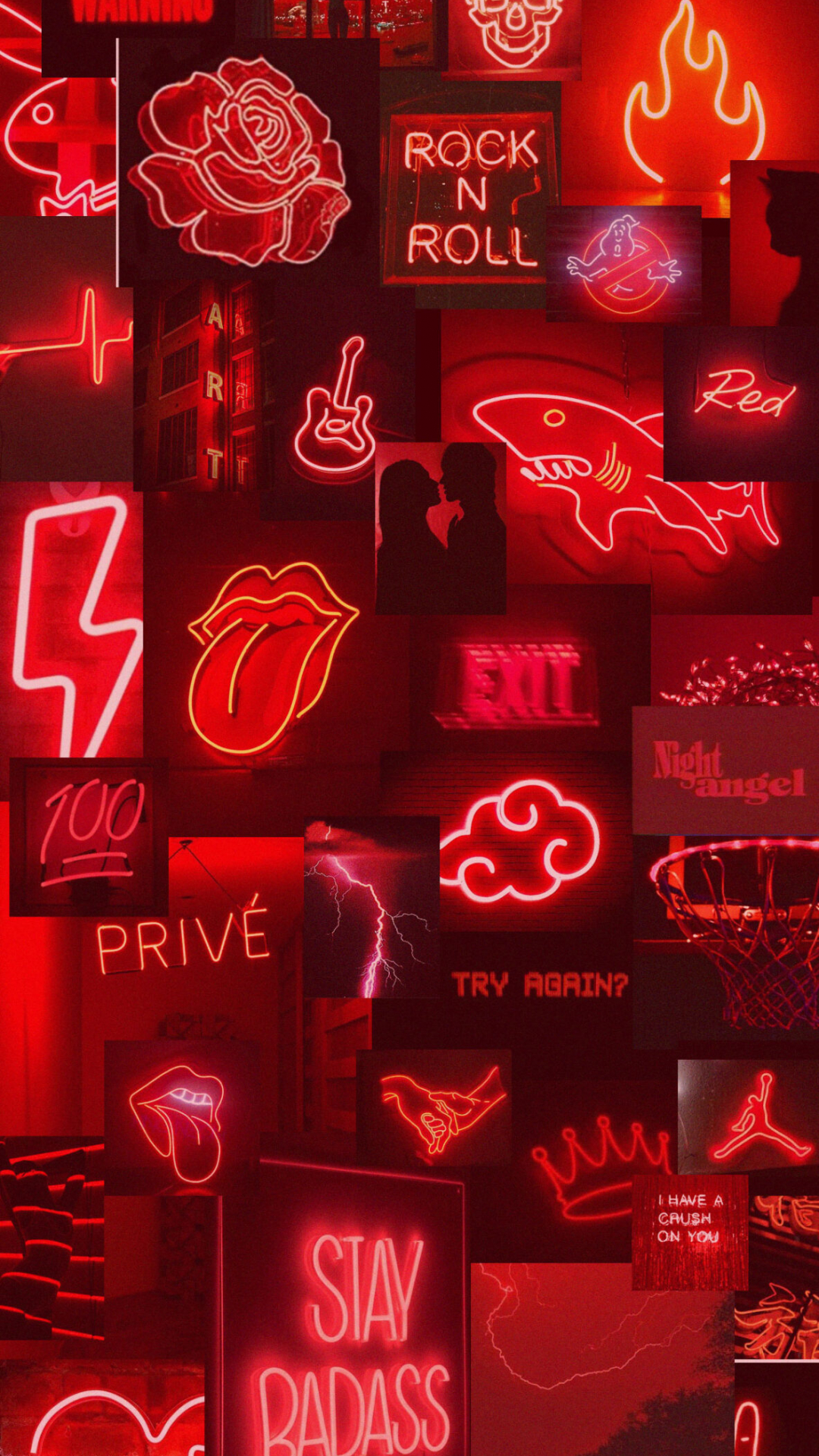 Neon Red Aesthetic Wallpapers