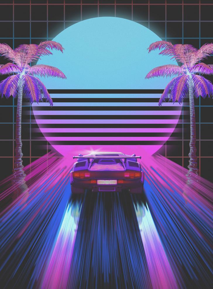 Neon Retro Wallpapers