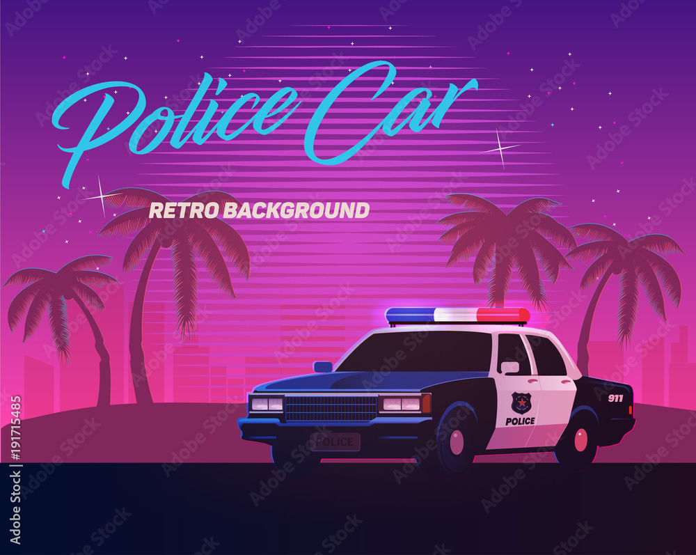 Neon Retro Beach Wallpapers