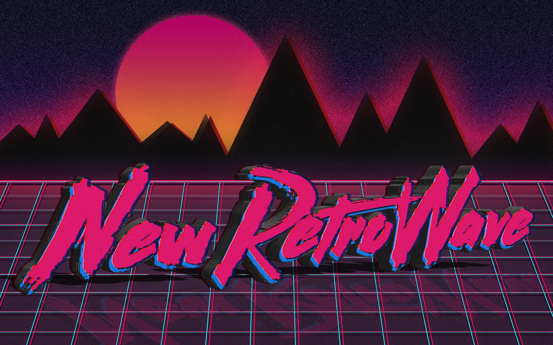 Neon Retro Sun Wallpapers