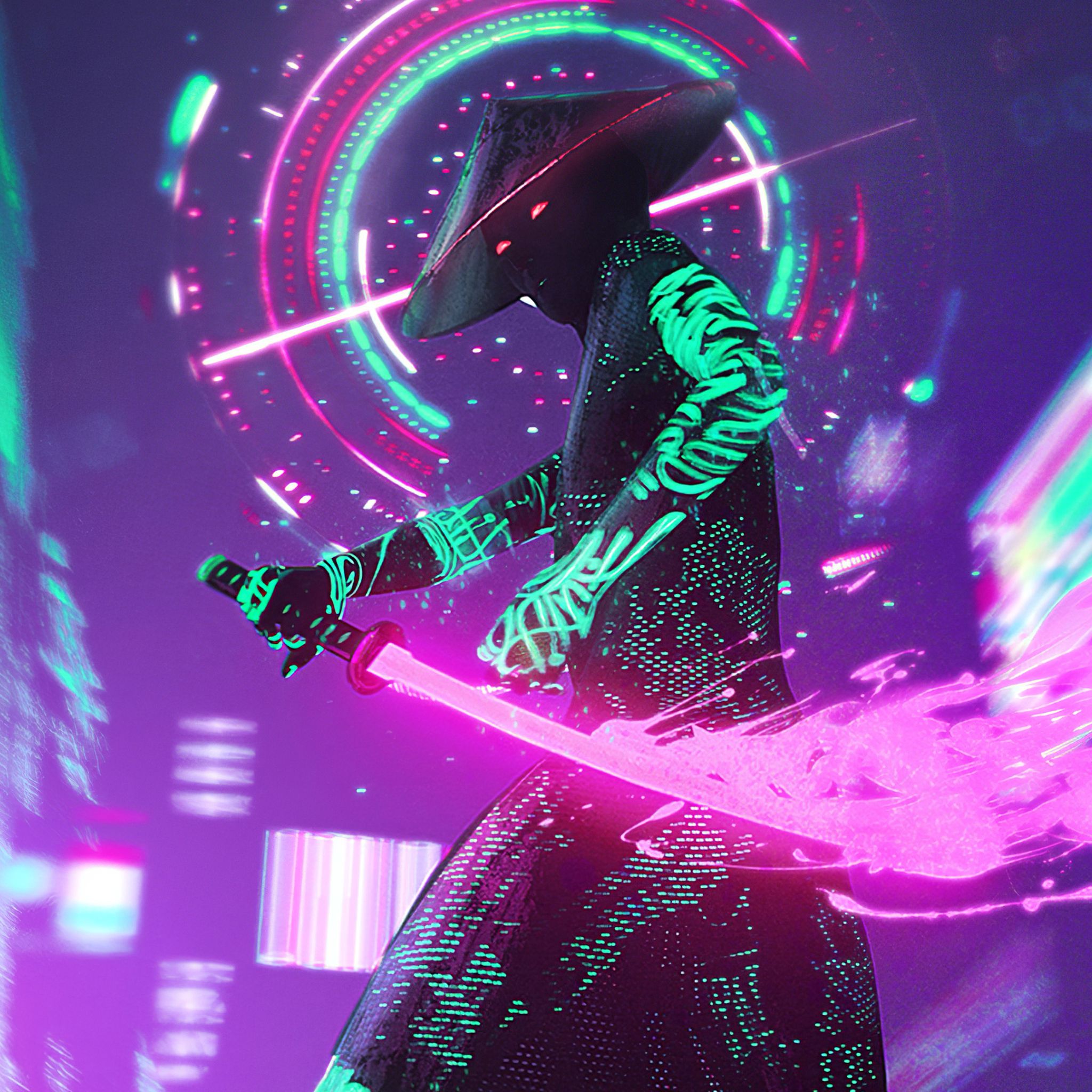 Neon Samurai Wallpapers