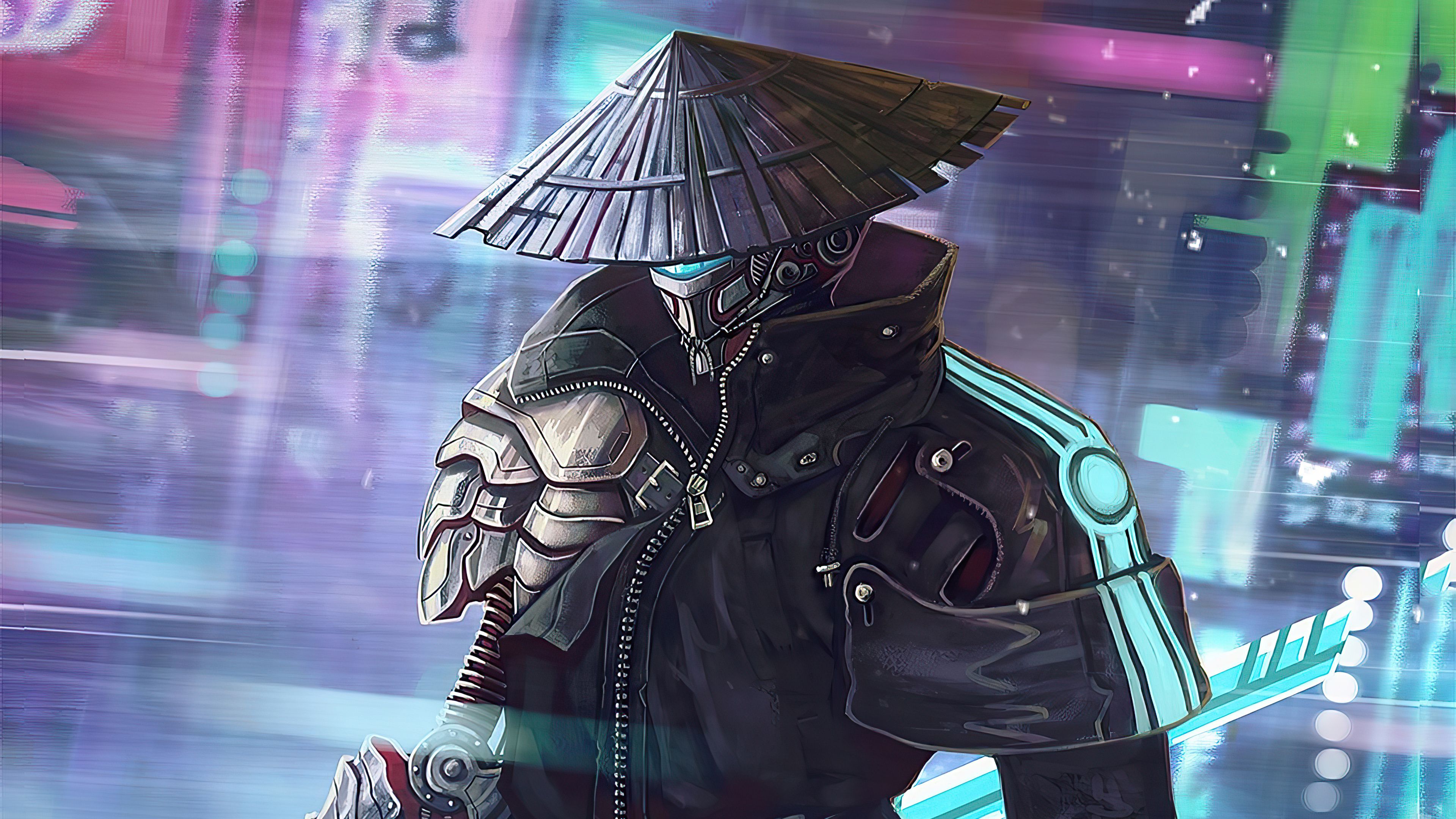 Neon Samurai Wallpapers