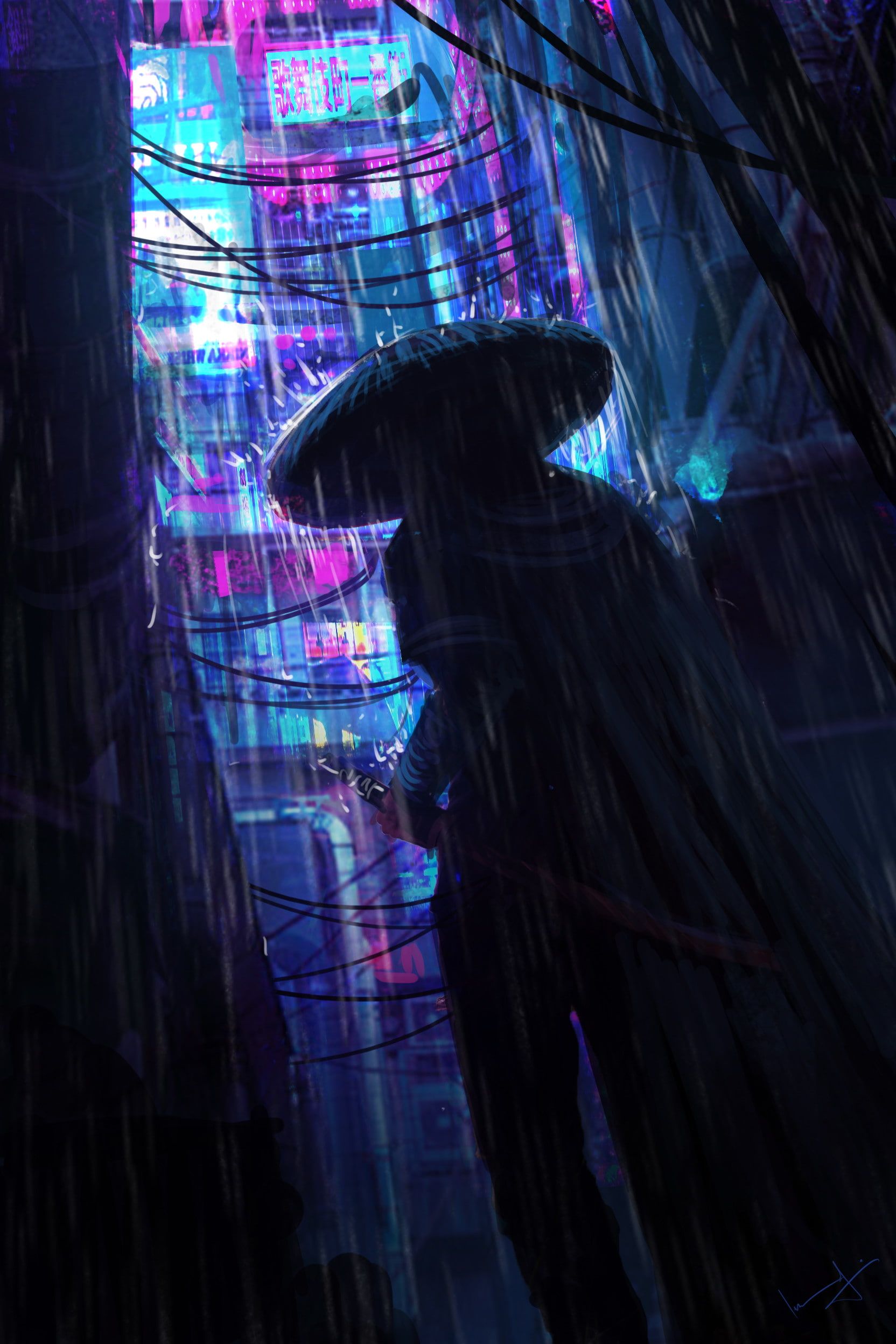 Neon Samurai Cyberpunk Wallpapers