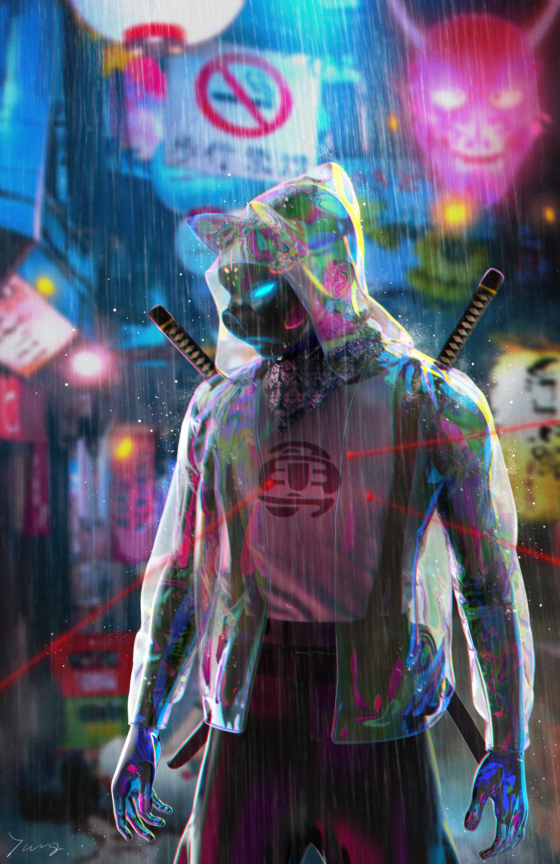 Neon Samurai Cyberpunk Wallpapers