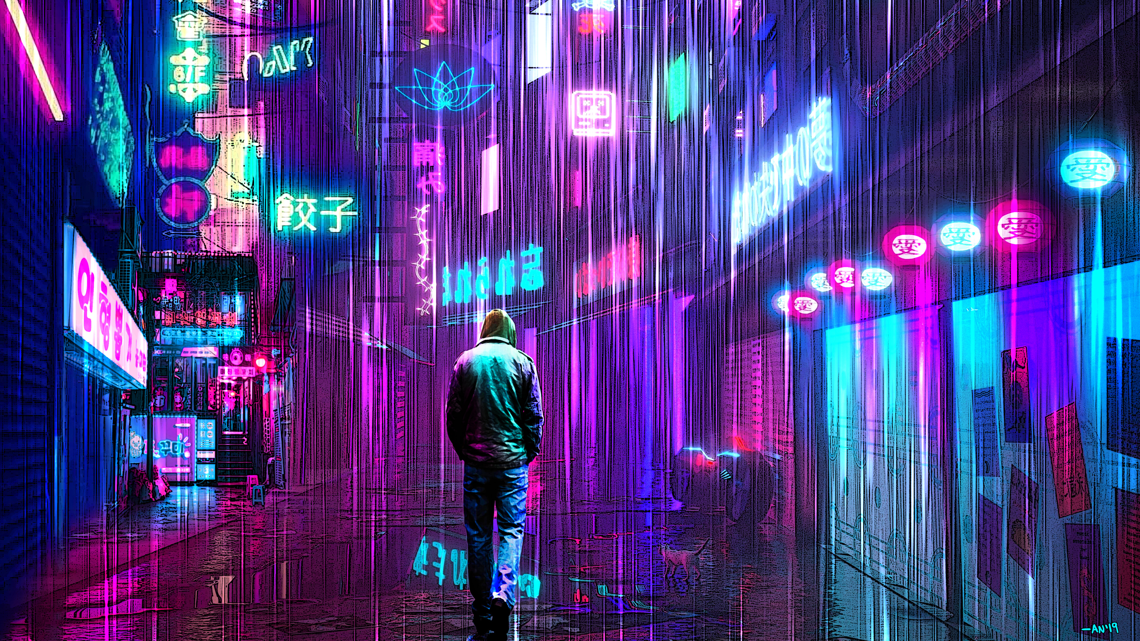 Neon Samurai Cyberpunk Wallpapers