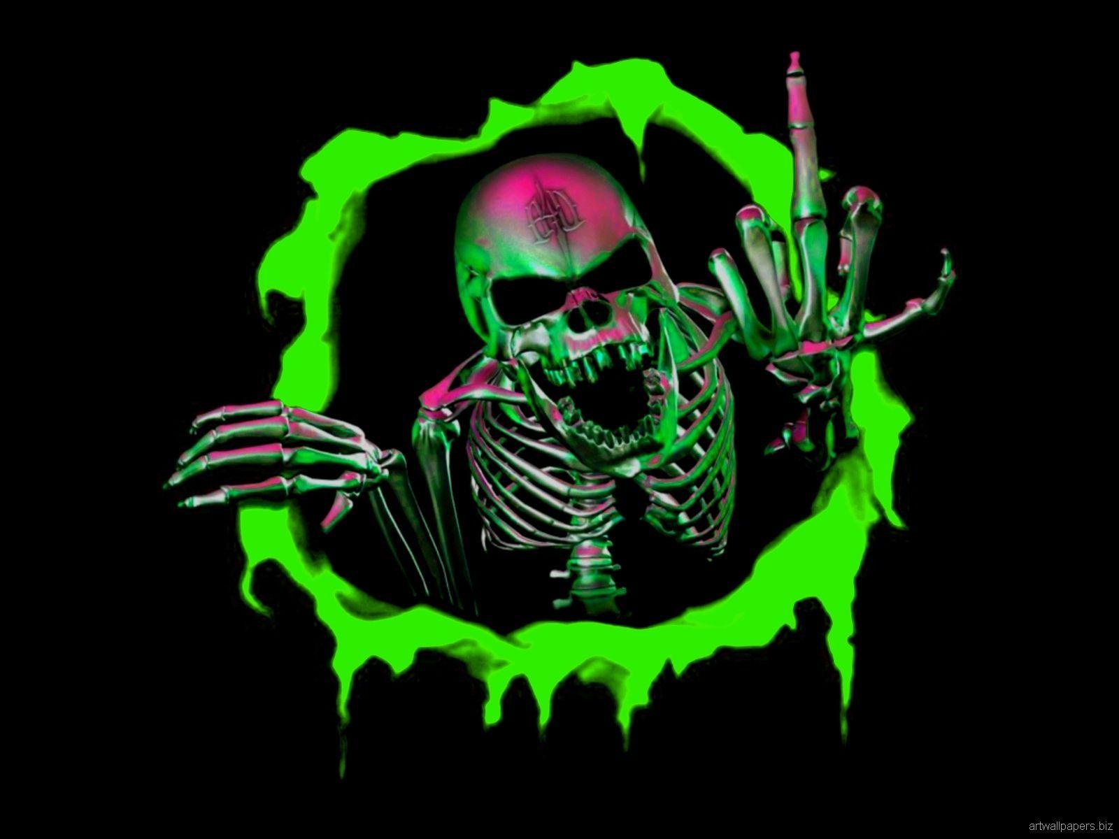 Neon Skull Wallpapers