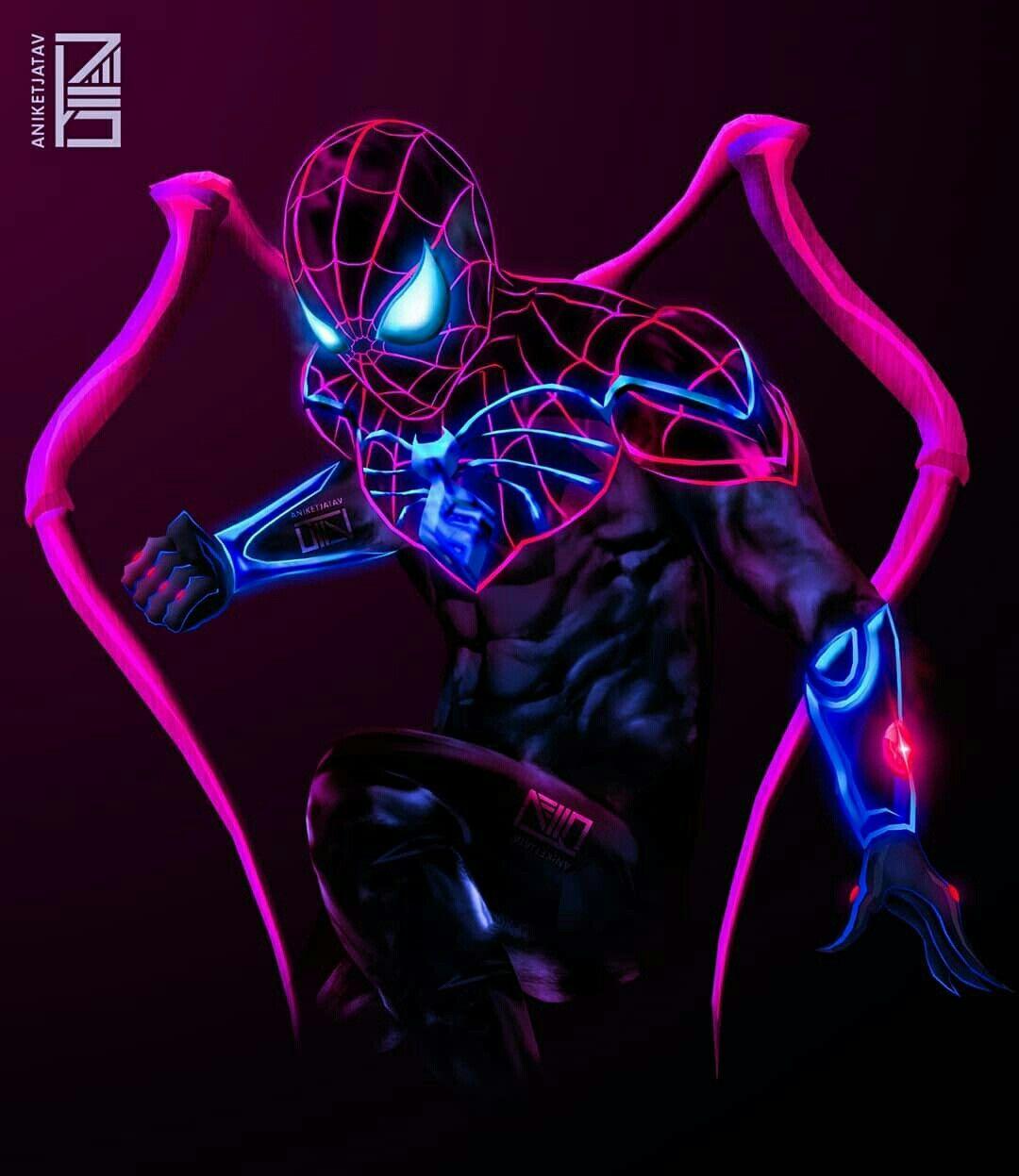 Neon Spiderman Wallpapers