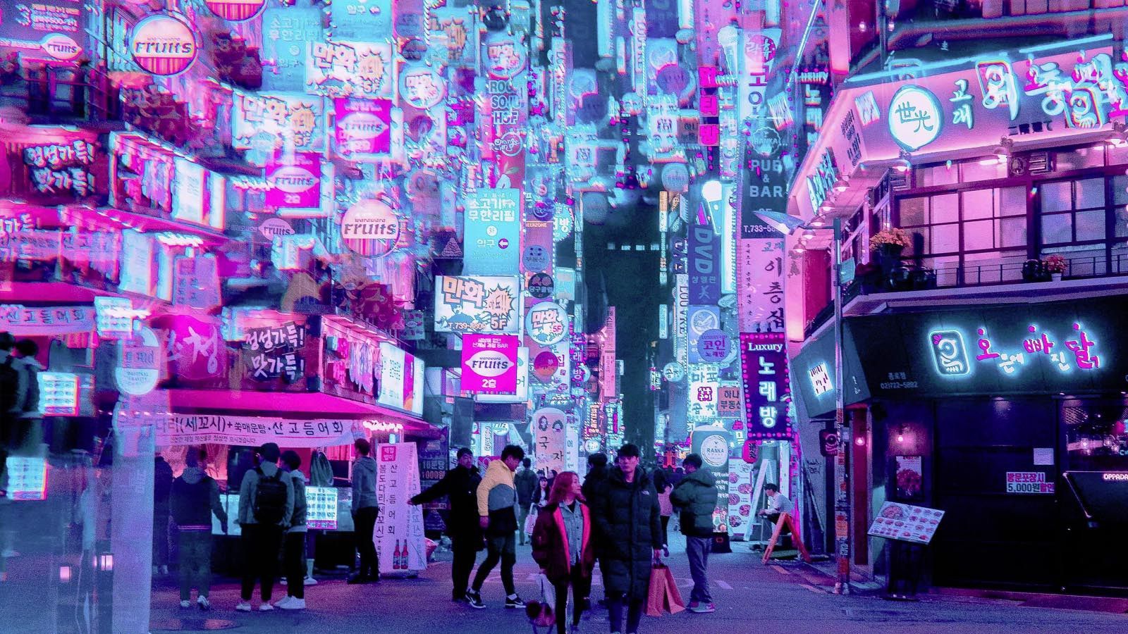 Neon Street Wallpapers