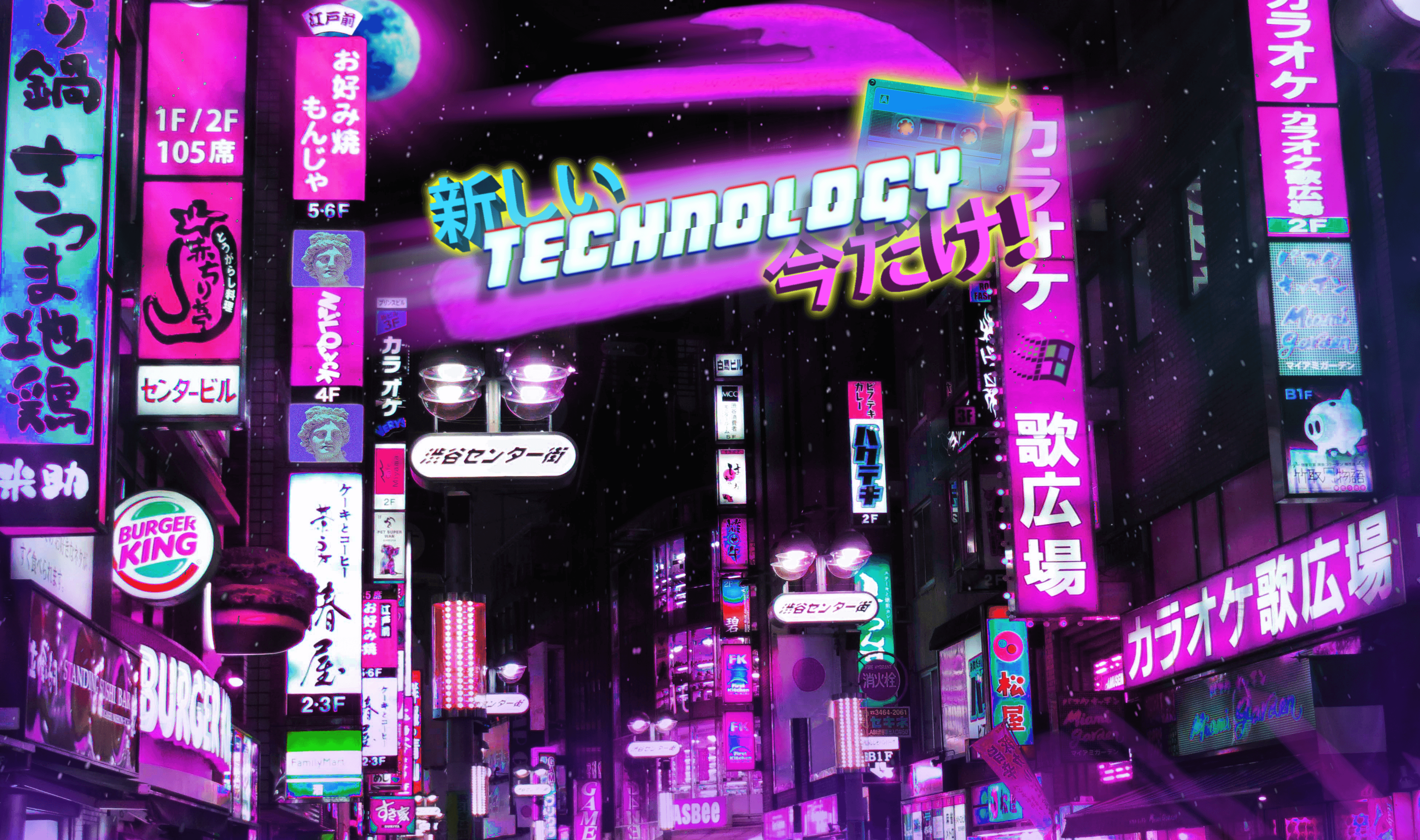 Neon Tokyo Phone Wallpapers