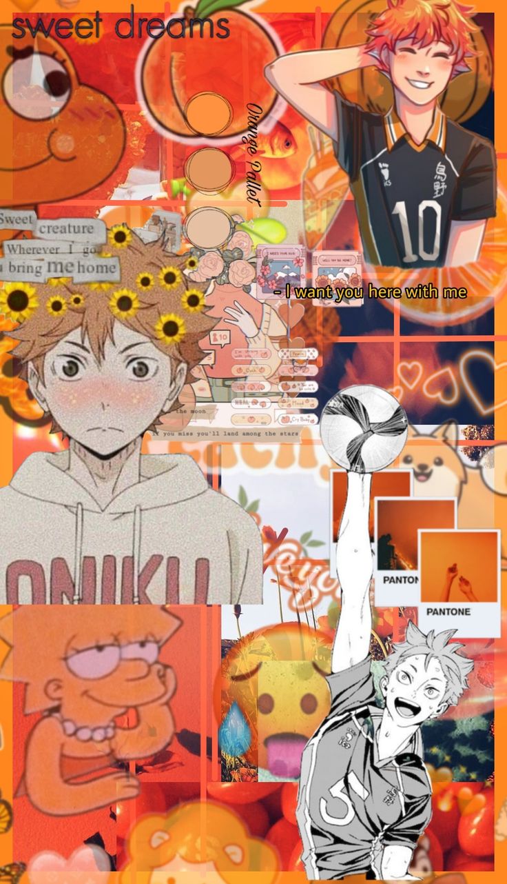 Orange Aesthetic Anime Wallpapers
