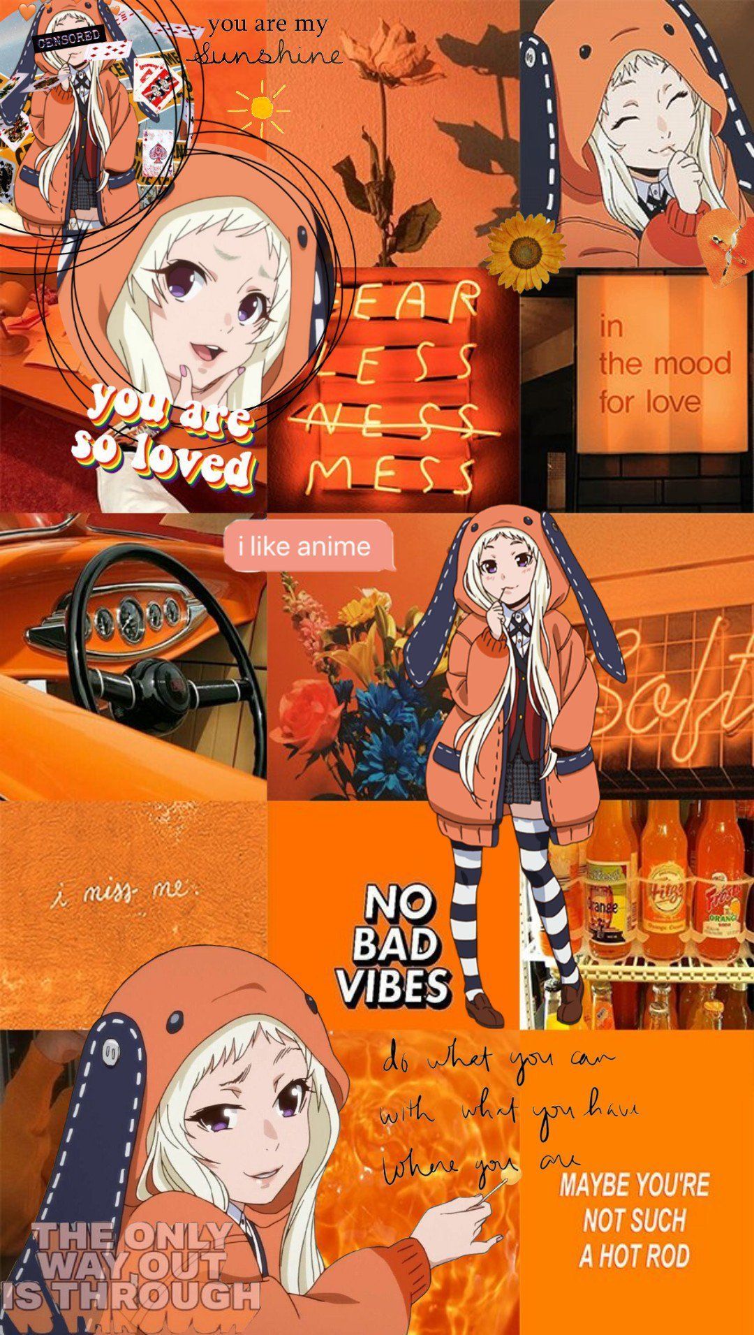 Orange Aesthetic Anime Wallpapers