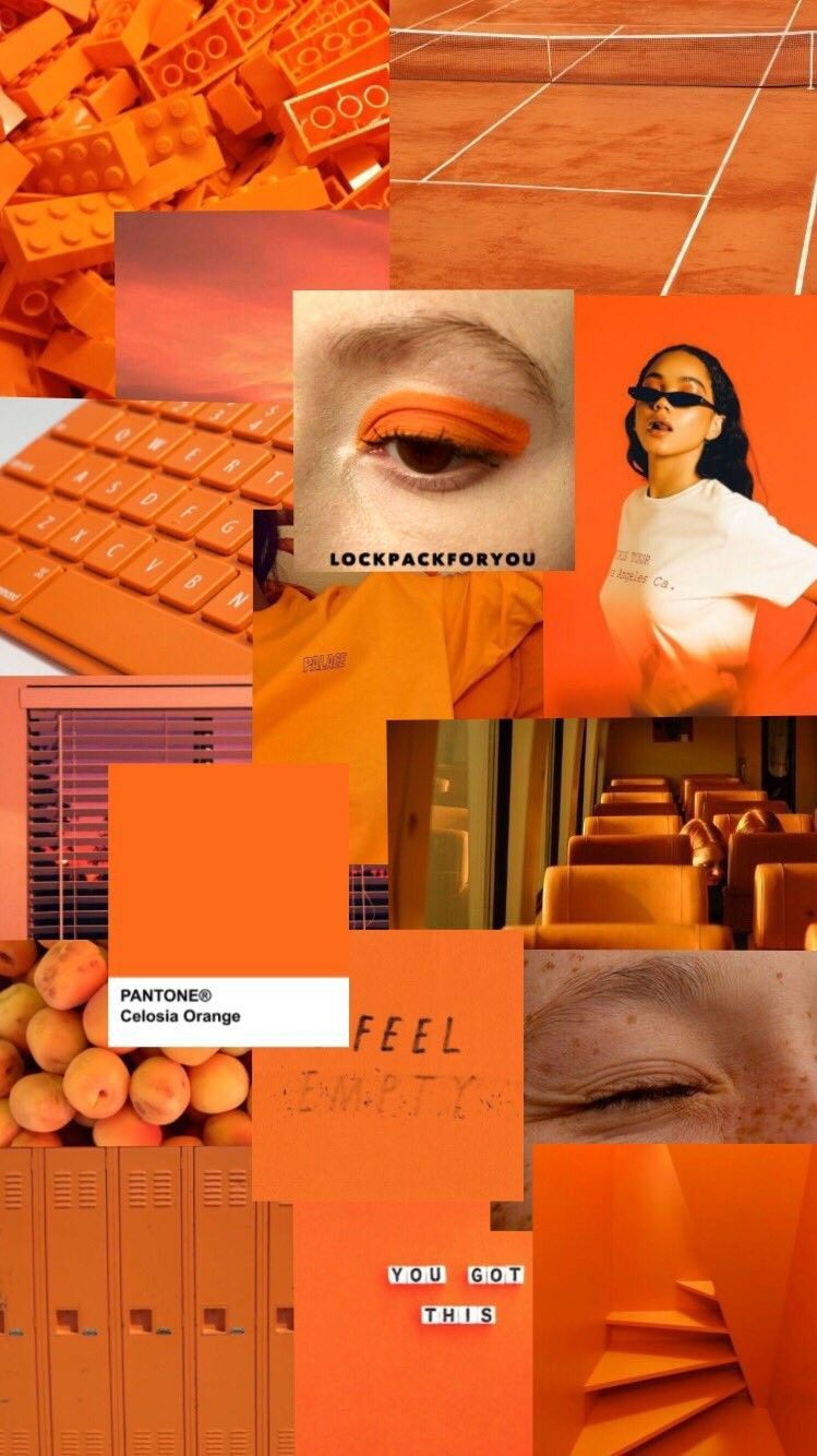 Orange Aesthetic Girl Wallpapers