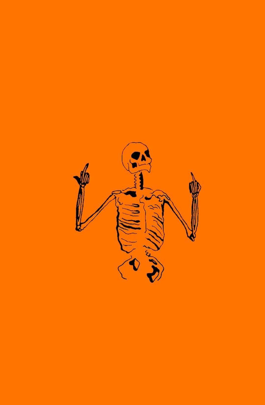 Orange Aesthetic Halloween Wallpapers