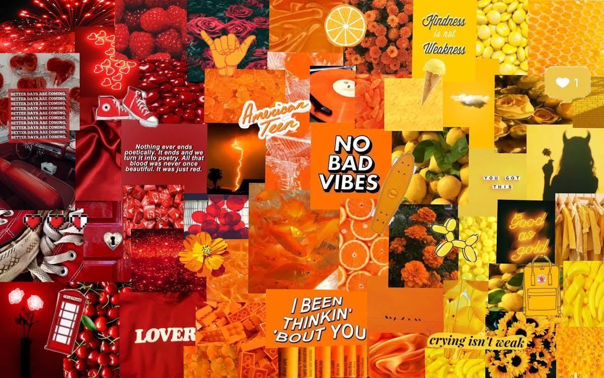 Orange Aesthetic Laptop Wallpapers