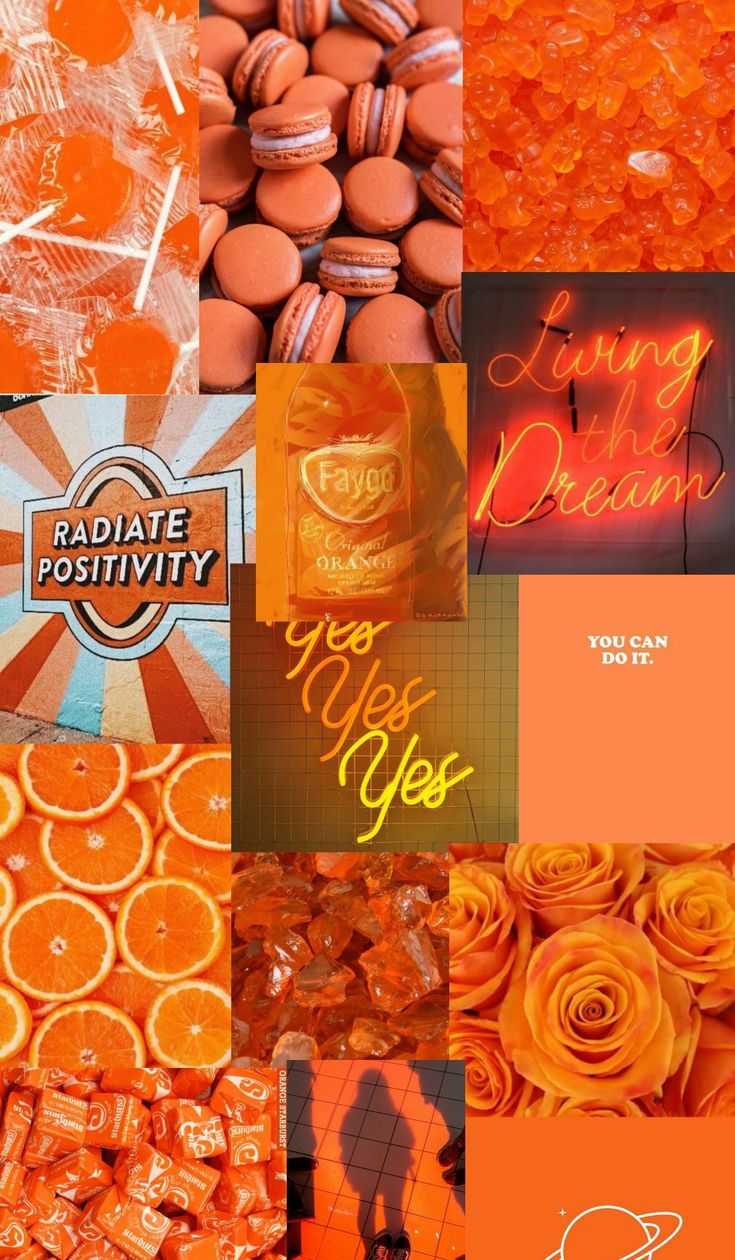 Orange Aesthetic Phone Wallpapers