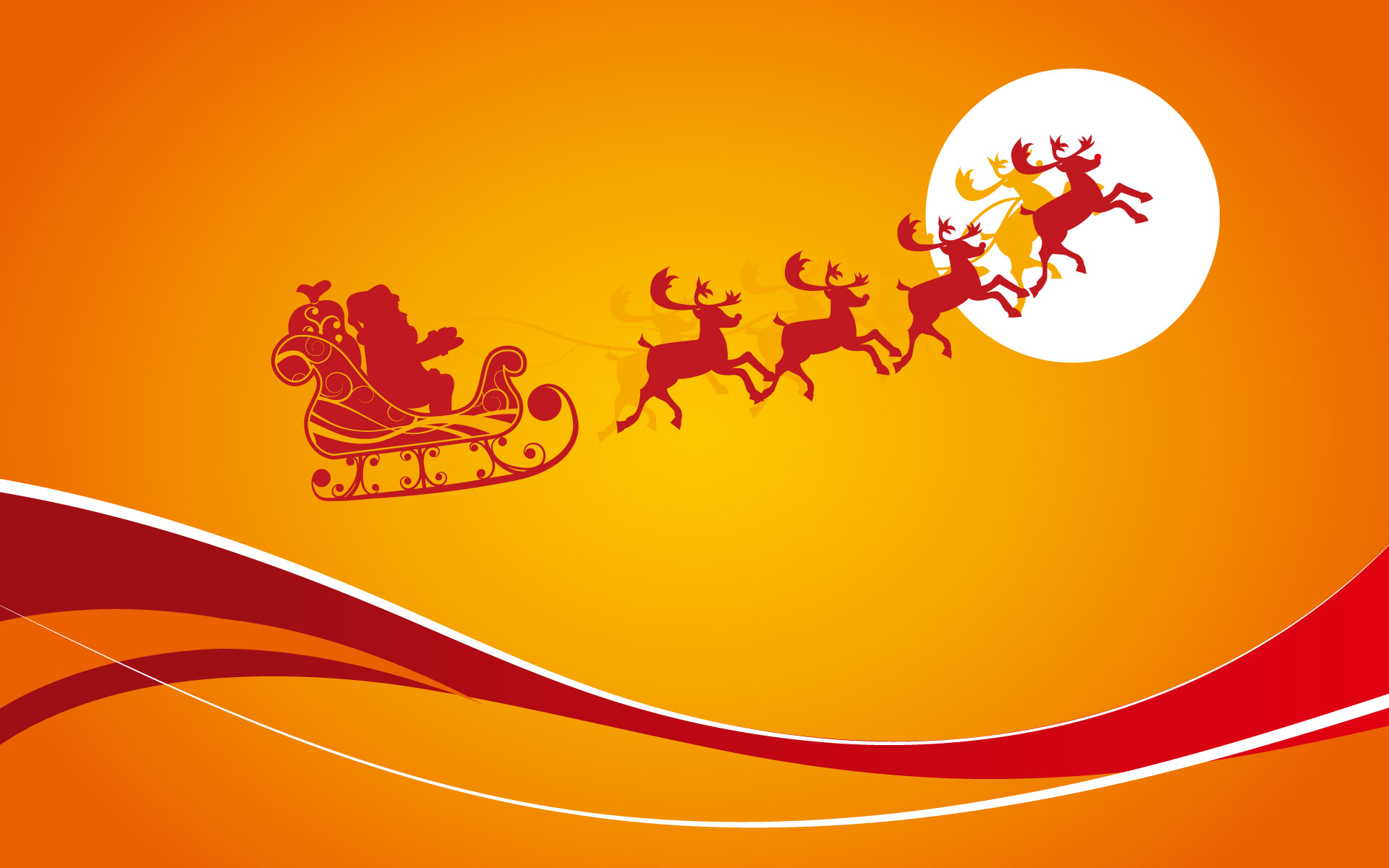 Orange Christmas Wallpapers