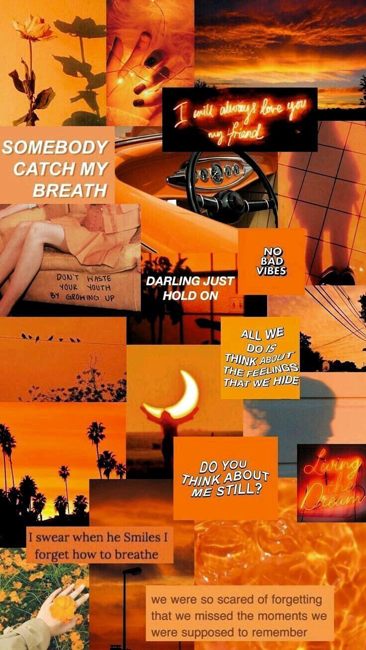 Orange Collage Wallpapers